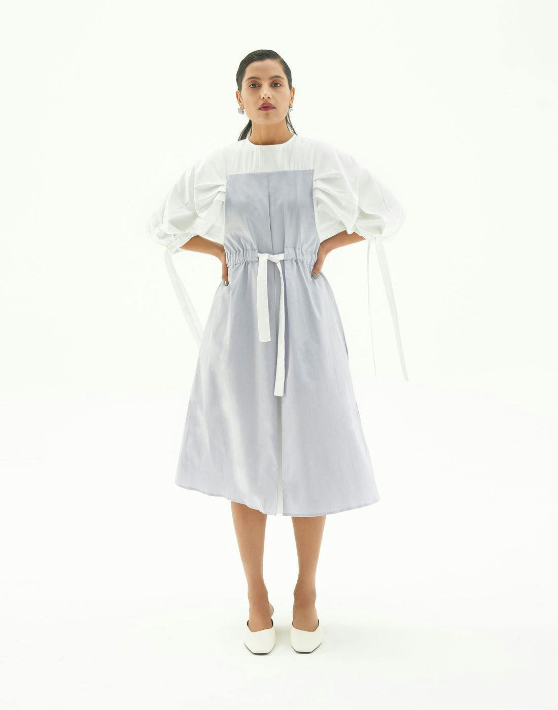 Colour Blocked Cotton dress, a product by Corpora Studio