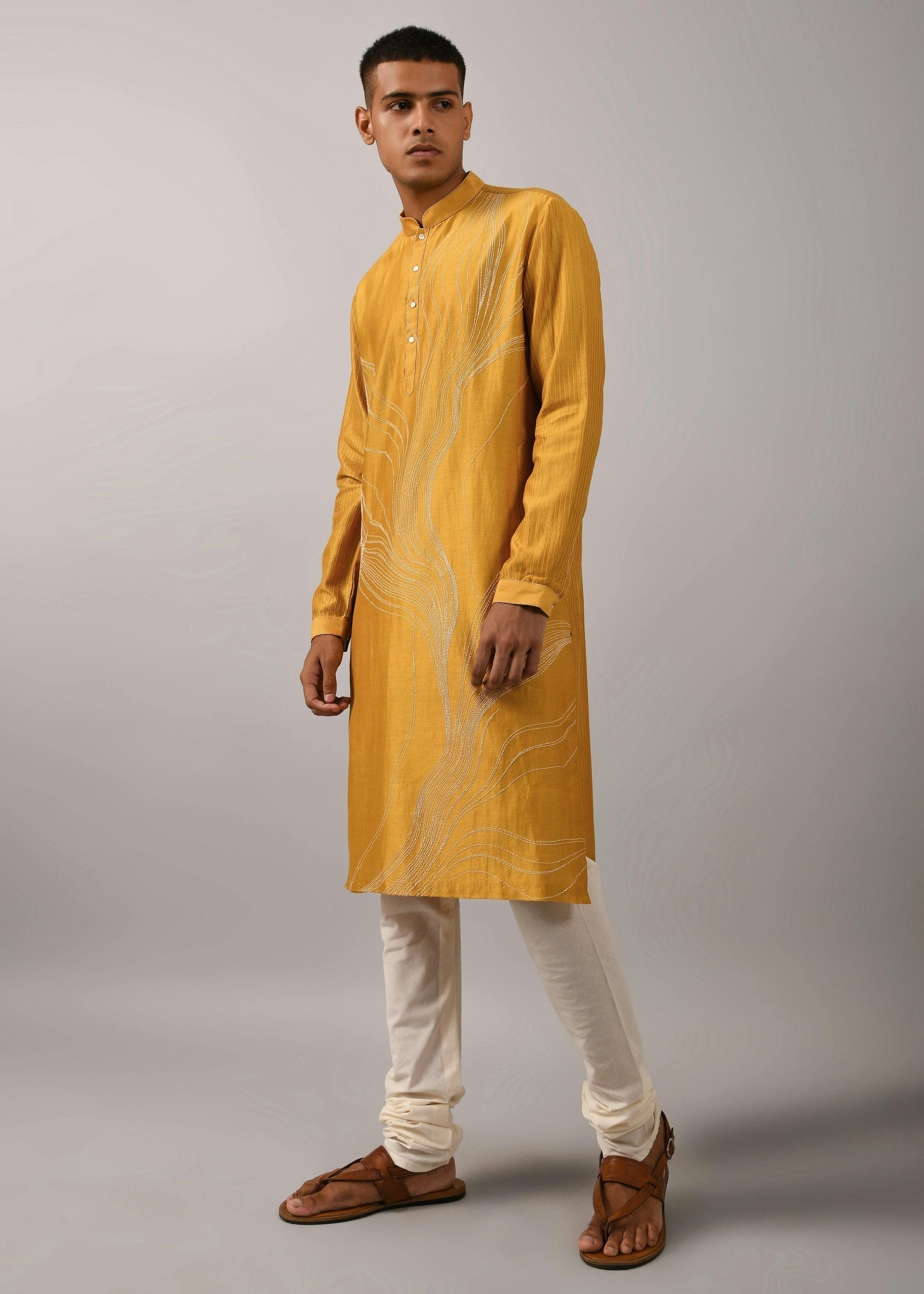 Horizon Hand Embroidered Kurta Set, a product by Country Made