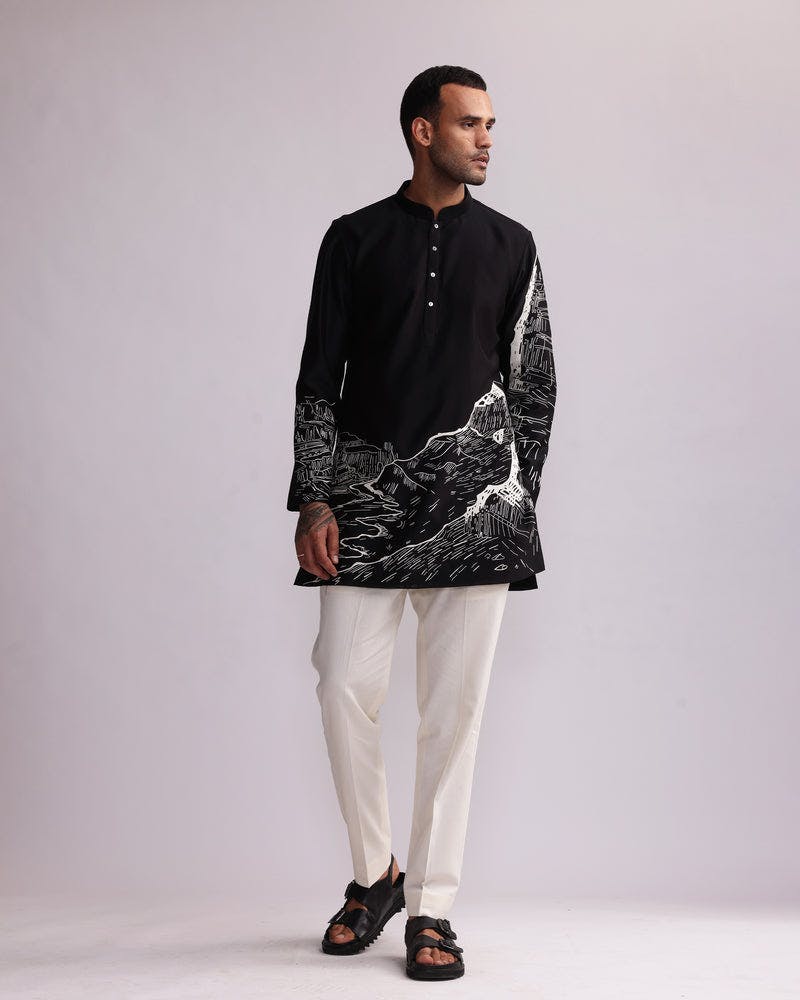 Thumbnail preview #3 for CANYON EMBROIDERED KURTA SET