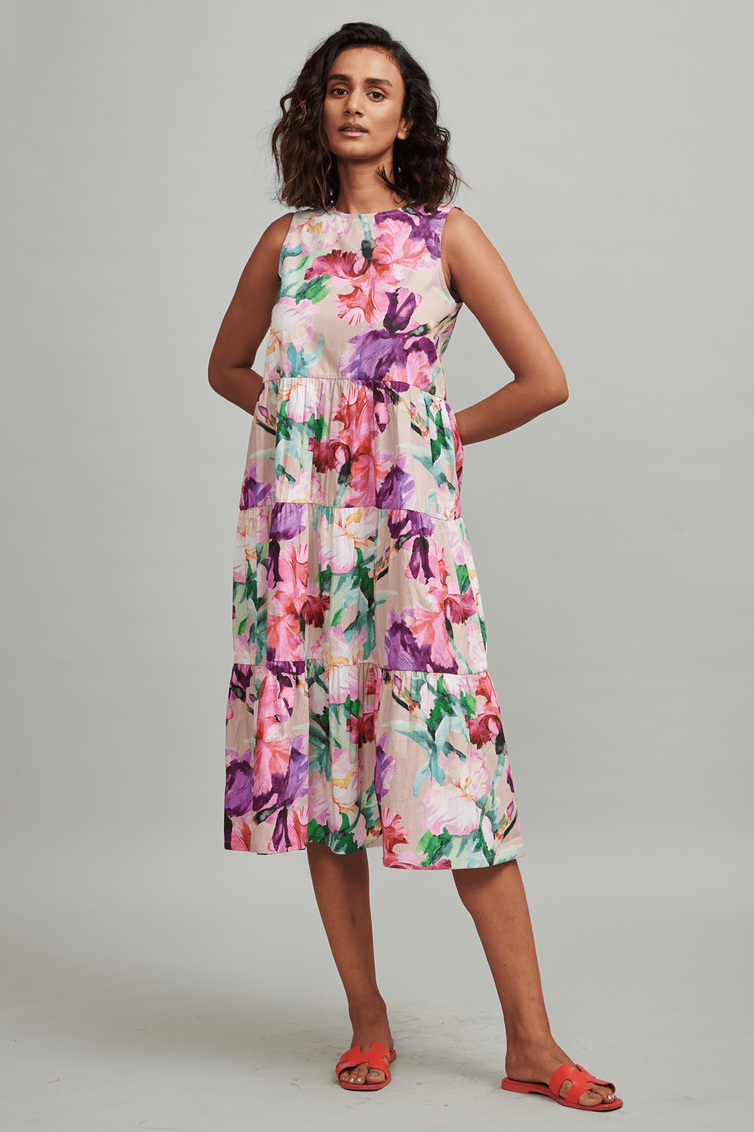 Floral Tiered Midi, a product by Dash & Dot