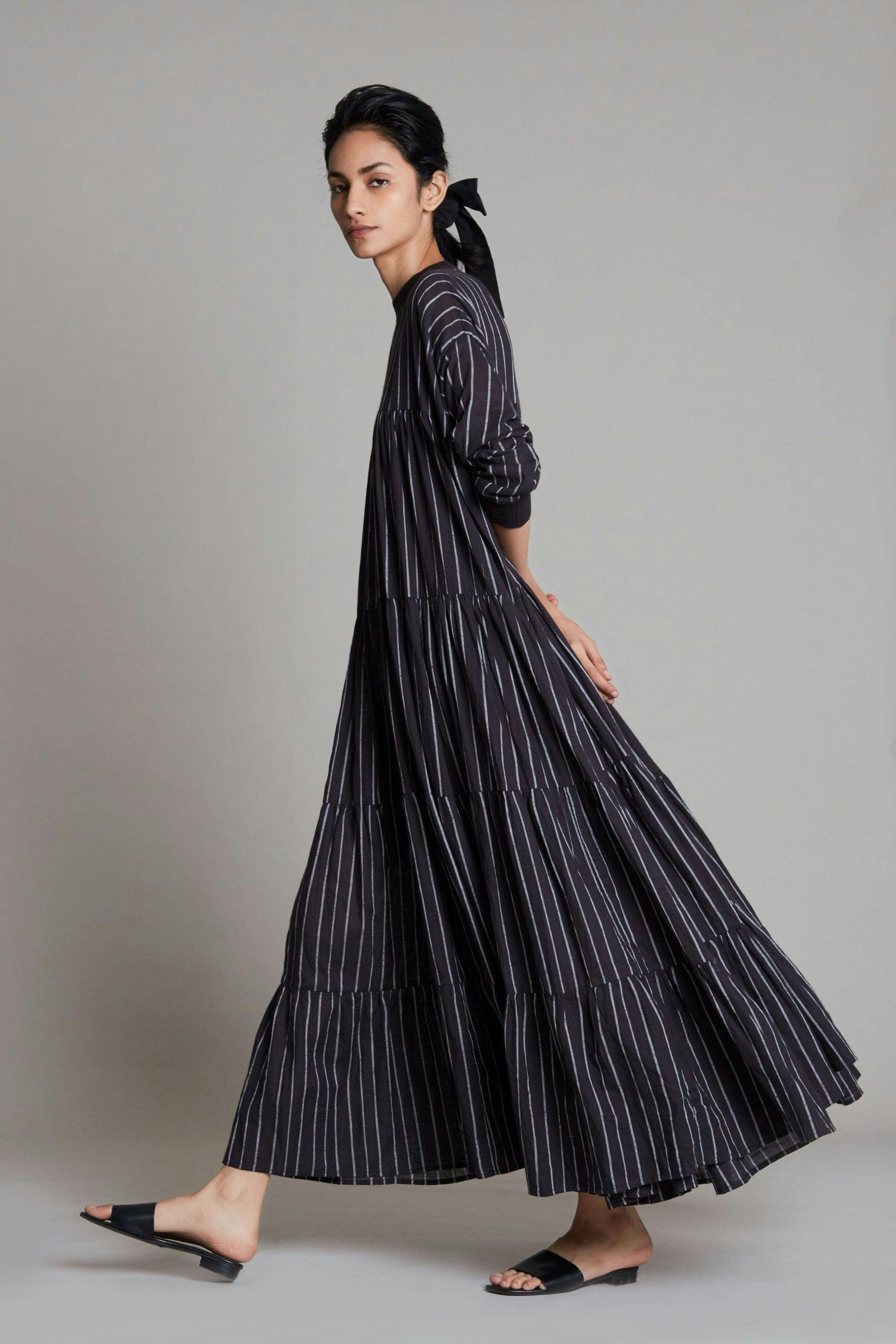 Thumbnail preview #3 for Black Ribbed Vena Dress