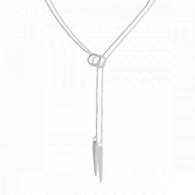 Thumbnail preview #1 for Suki Drop Pendant Necklace Sterling Silver