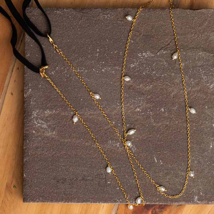 Thumbnail preview #3 for Single Pearl Multifunctional Chain