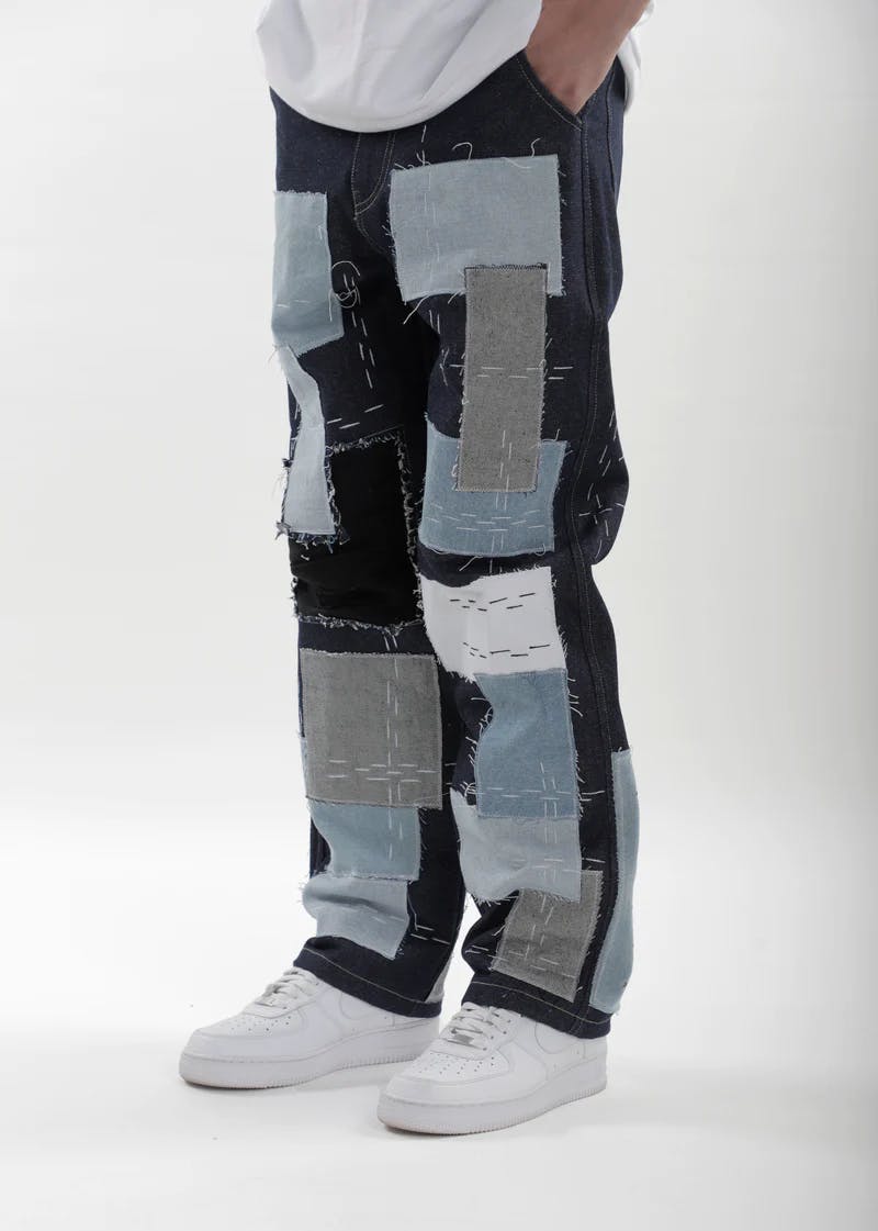 Sashiko Boro Jeans, a product by TOFFLE