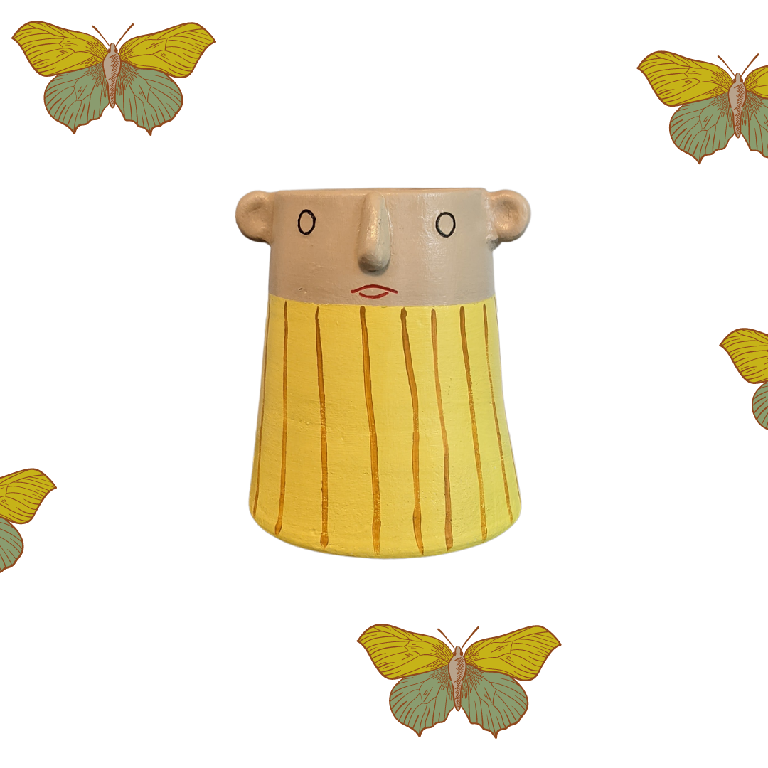 Terracotta Planter - Bubble Troupe Yellow, a product by Oh Yay project