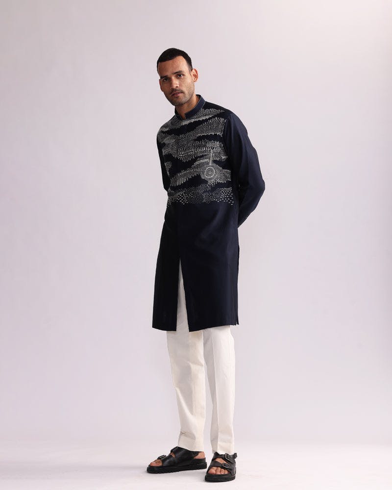 TRAIL DUST PLACEMENT KURTA SET, a product by Country Made