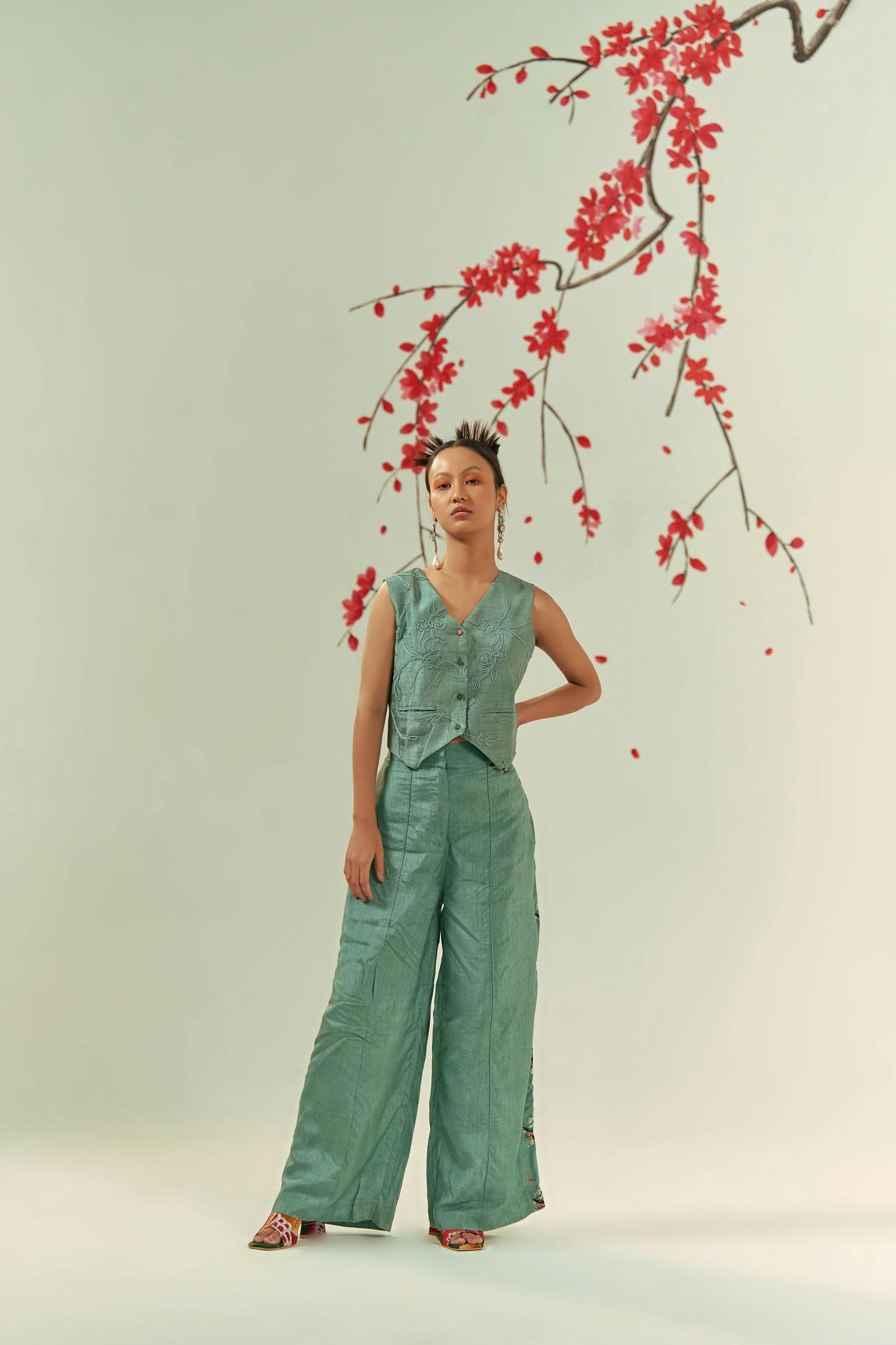 Kaze Vest and Tailored Pants Co-ord, a product by COEUR by Ankita Khurana