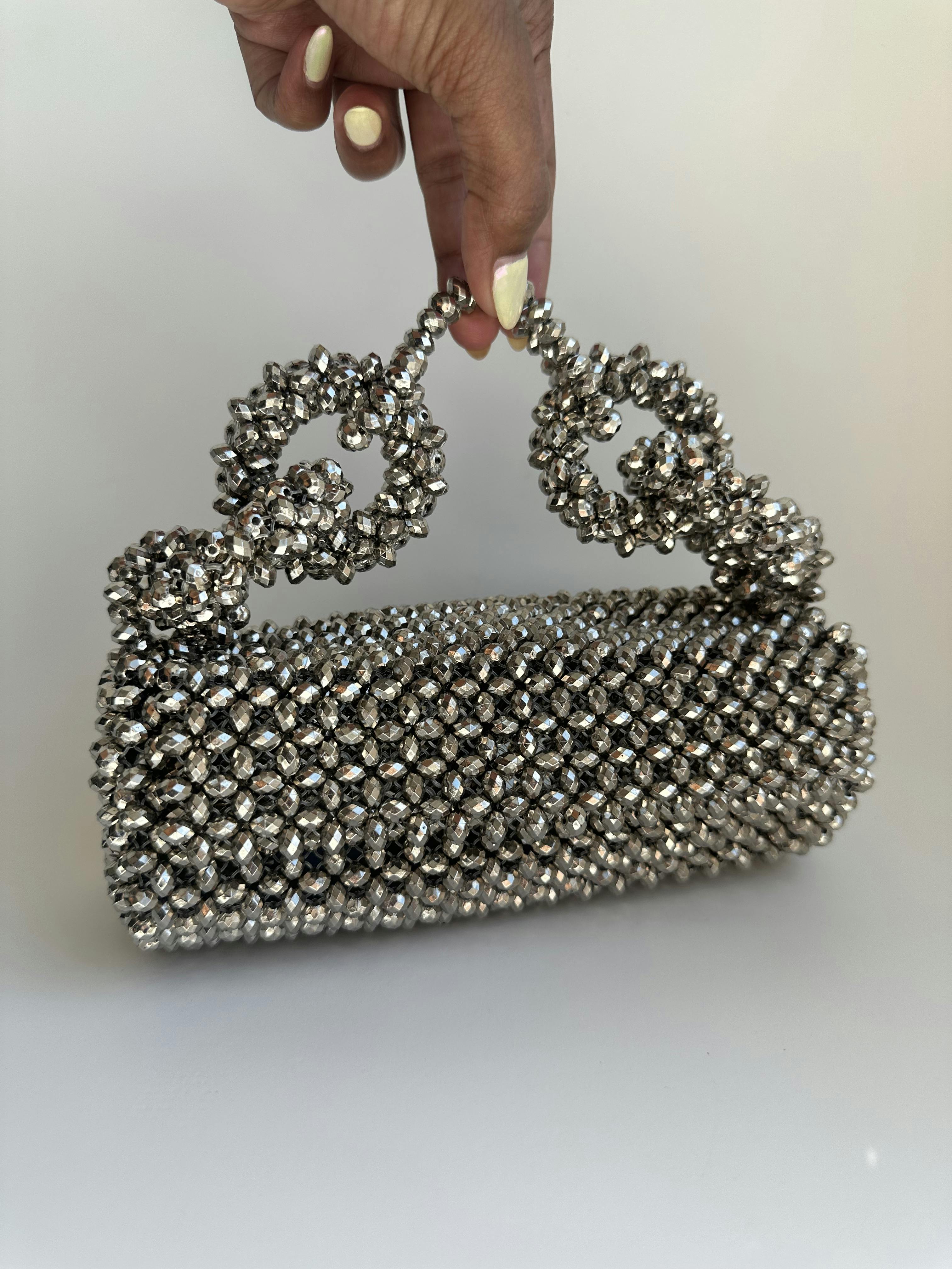 The GEORGIA Silver Bag, a product by Clutcheeet