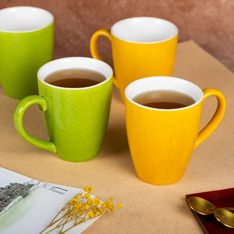 Yellow Solid Color Ceramic Coffee Mug, a product by The Golden Theory