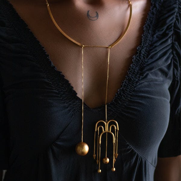 Thumbnail preview #0 for Deco Fountain Necklace