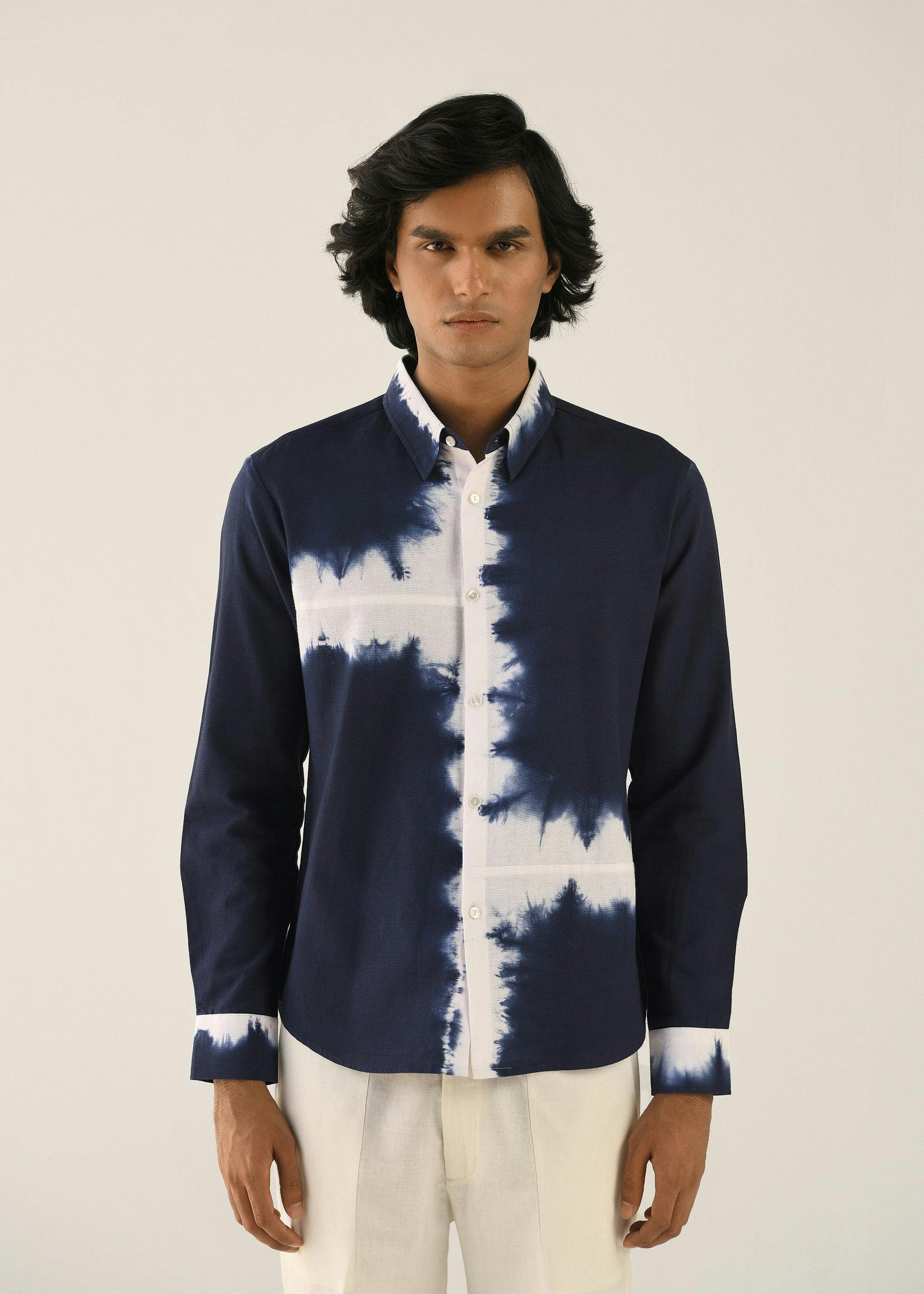 Hand-Dyed Block Shirt, a product by Country Made
