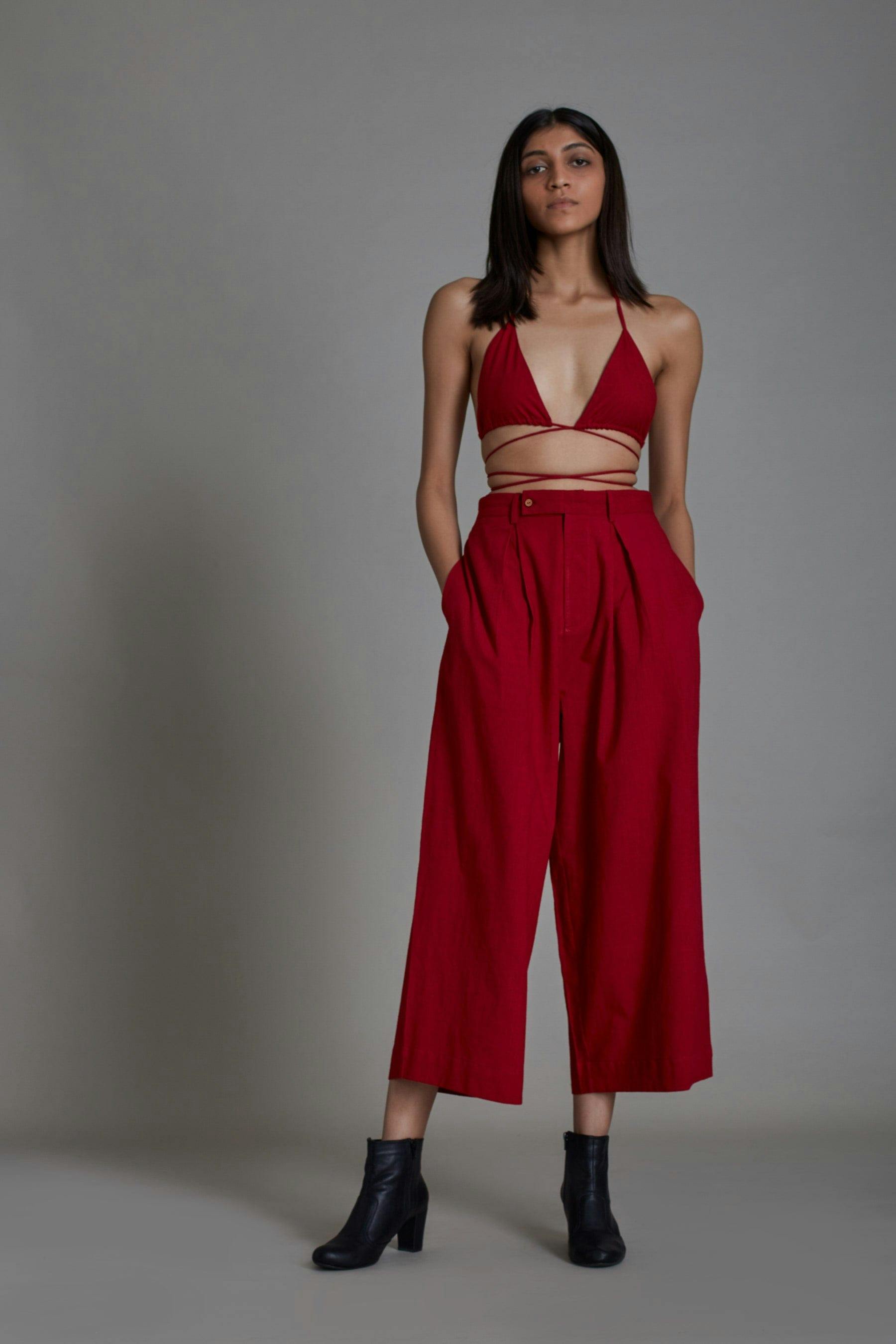 Overlap Bralette-Red, a product by Style Mati
