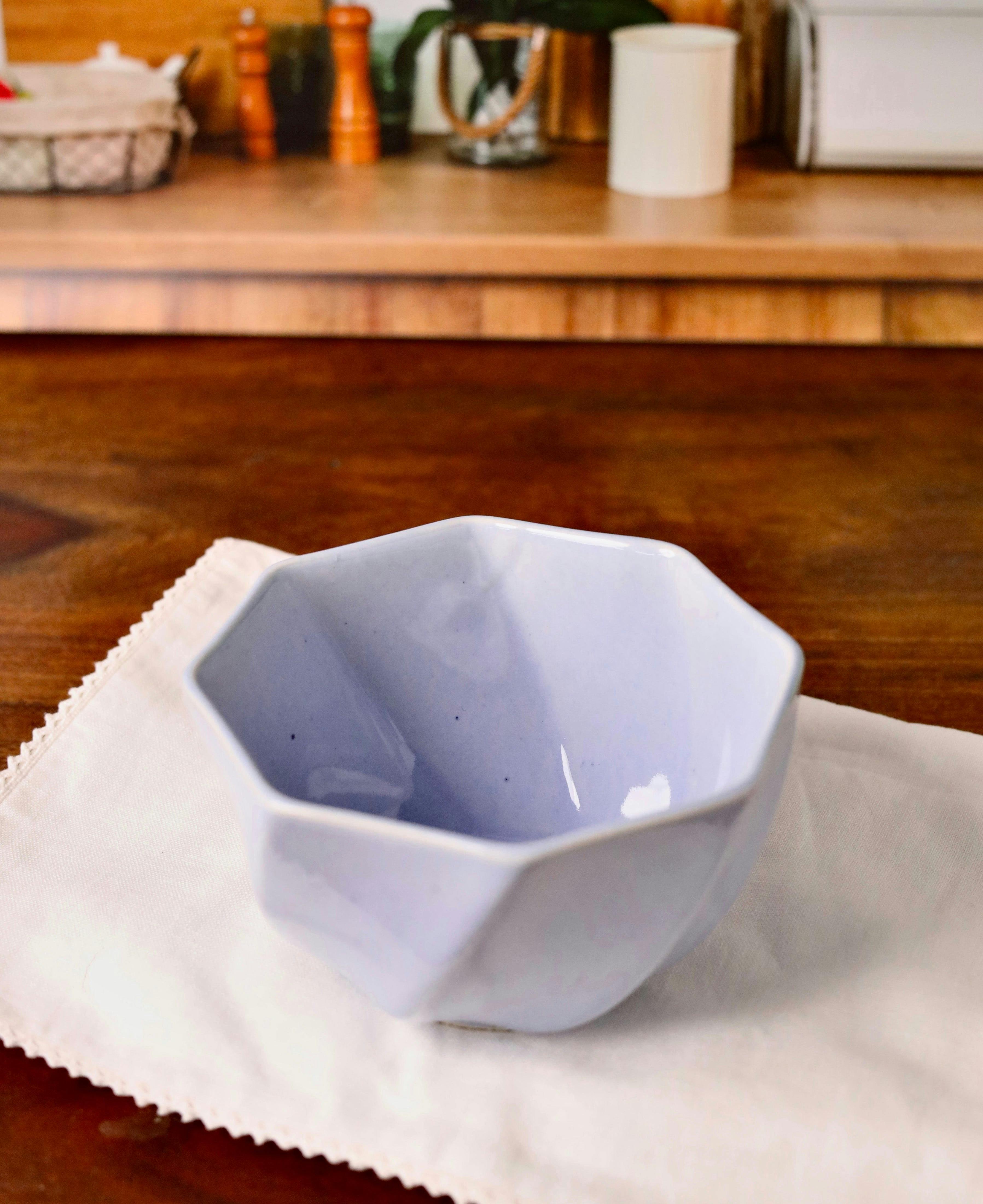 Lavender Hexagon Serving Bowl Small, a product by Olive Home accent