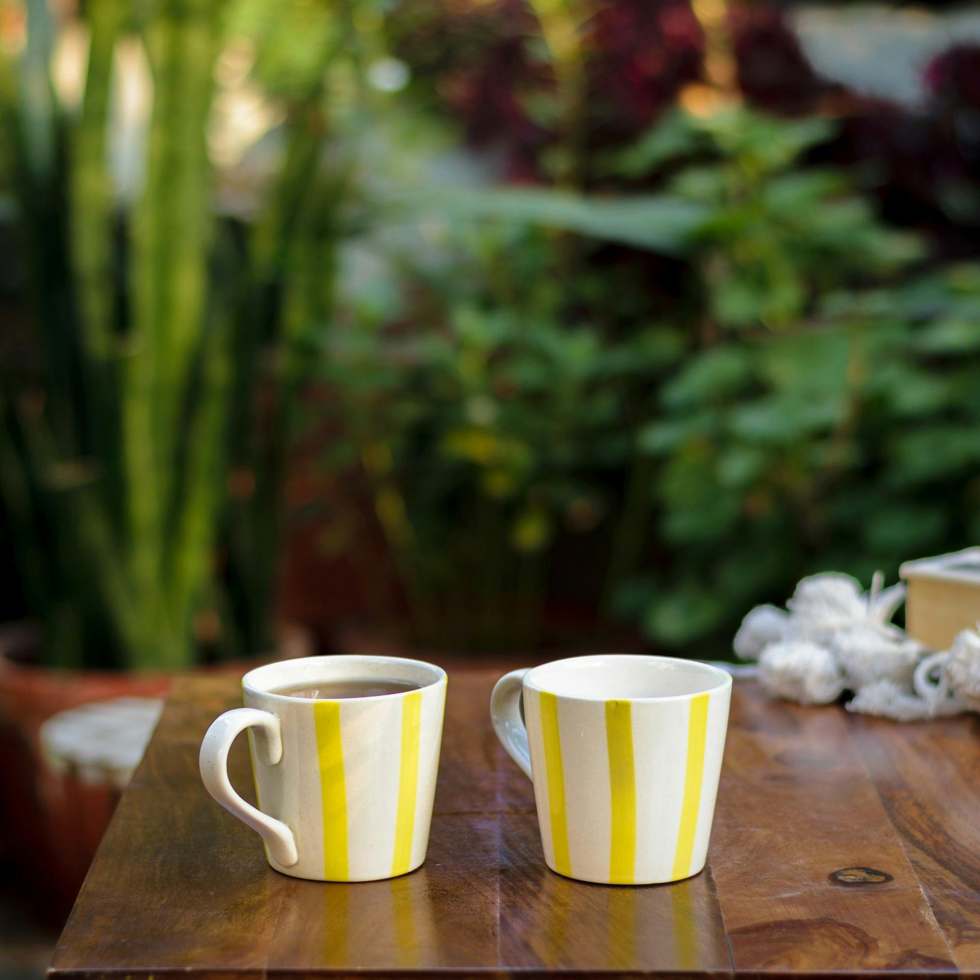 Stripe Mugs Yellow - Set of 2, a product by Oh Yay project