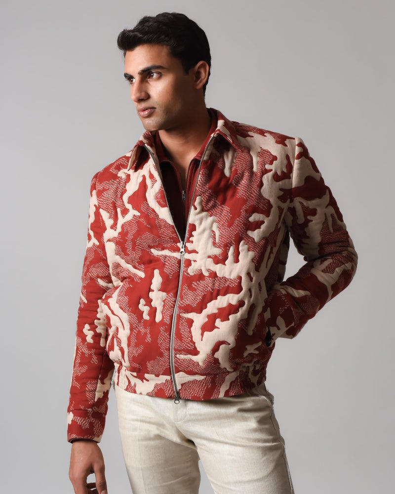 Hand-Quilted Camouflage Shadow Jacket, a product by Country Made