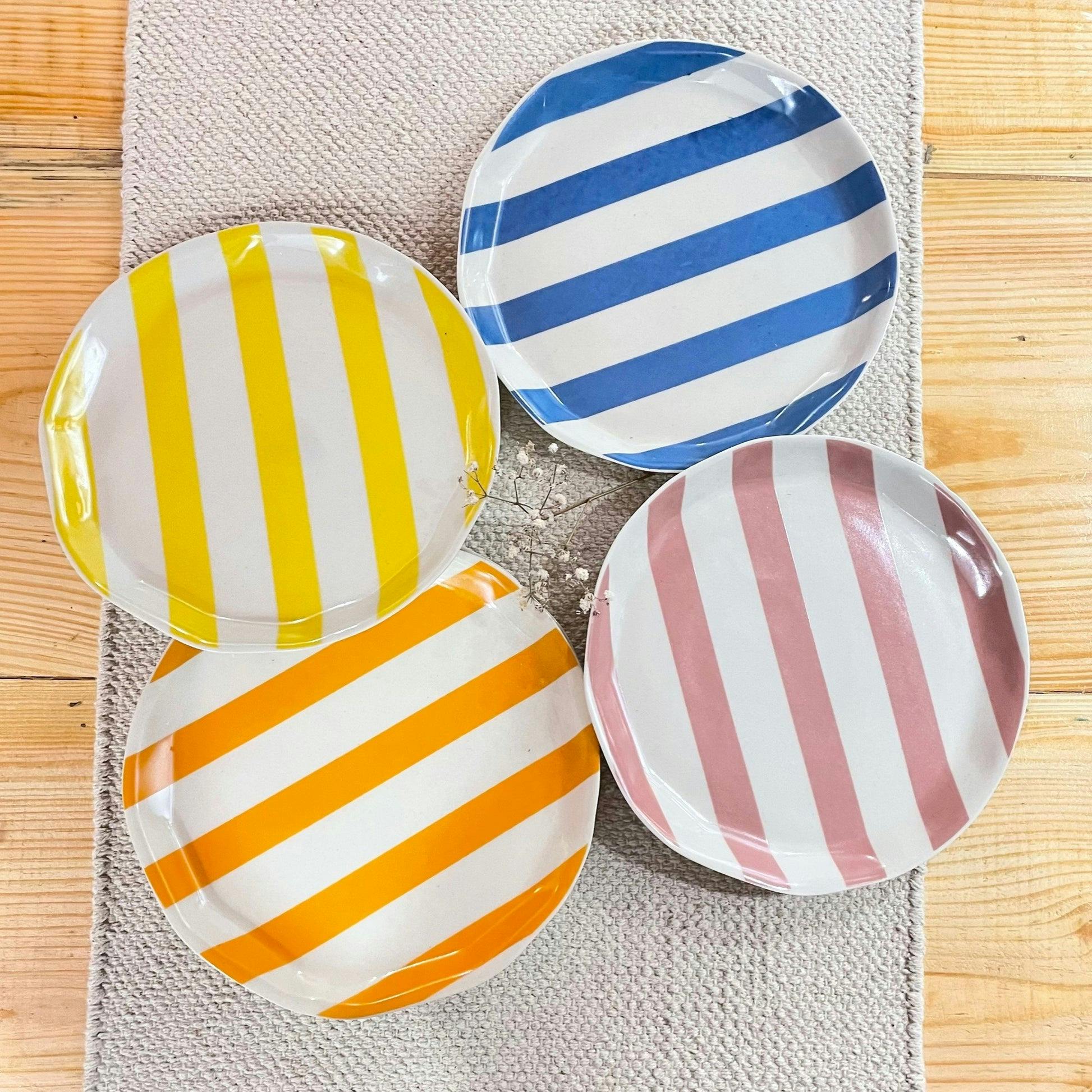 Striking Striped Plates (Set of 4), a product by Oh Yay project