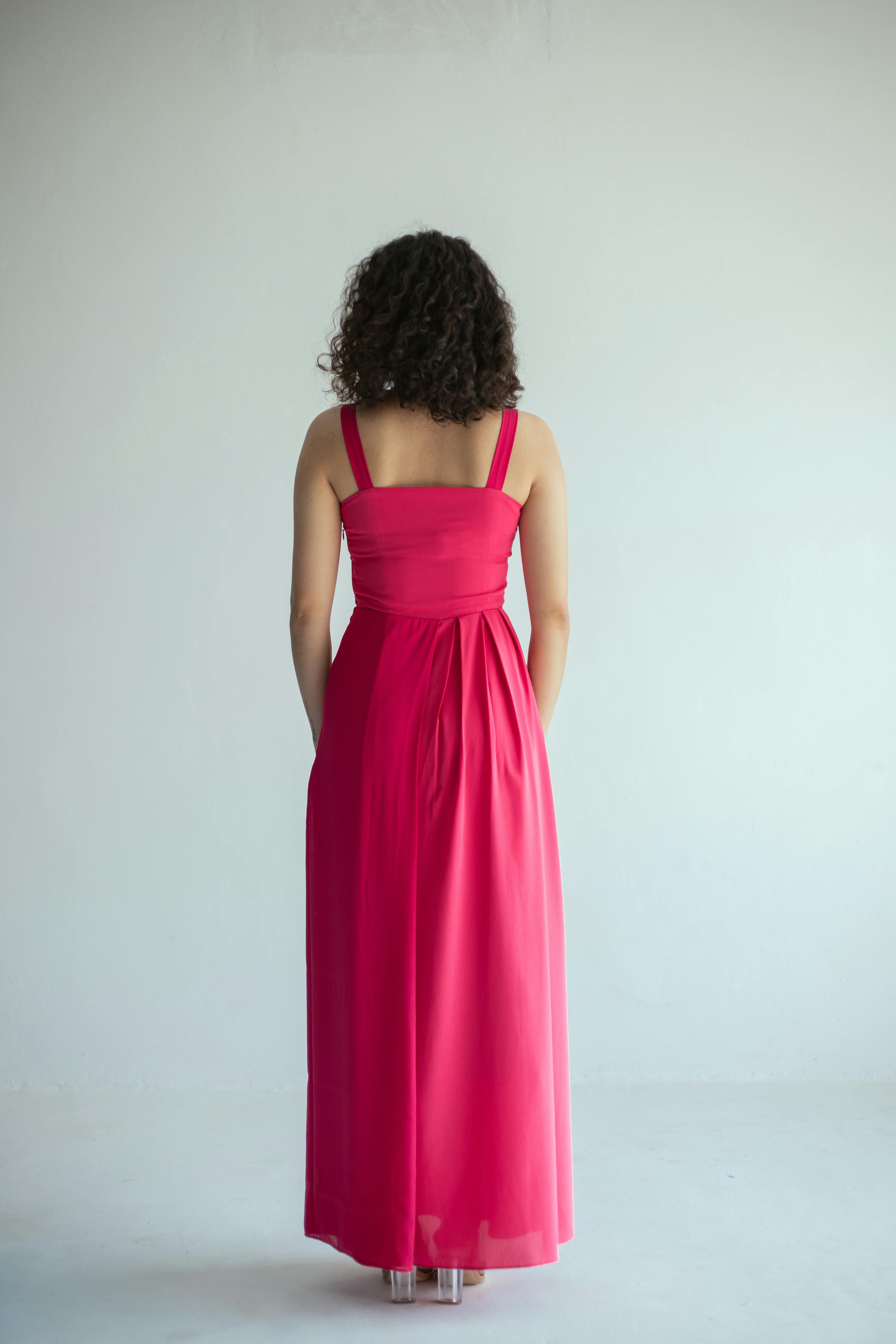 Thumbnail preview #4 for Dual Toned Pink Maxi Dress 