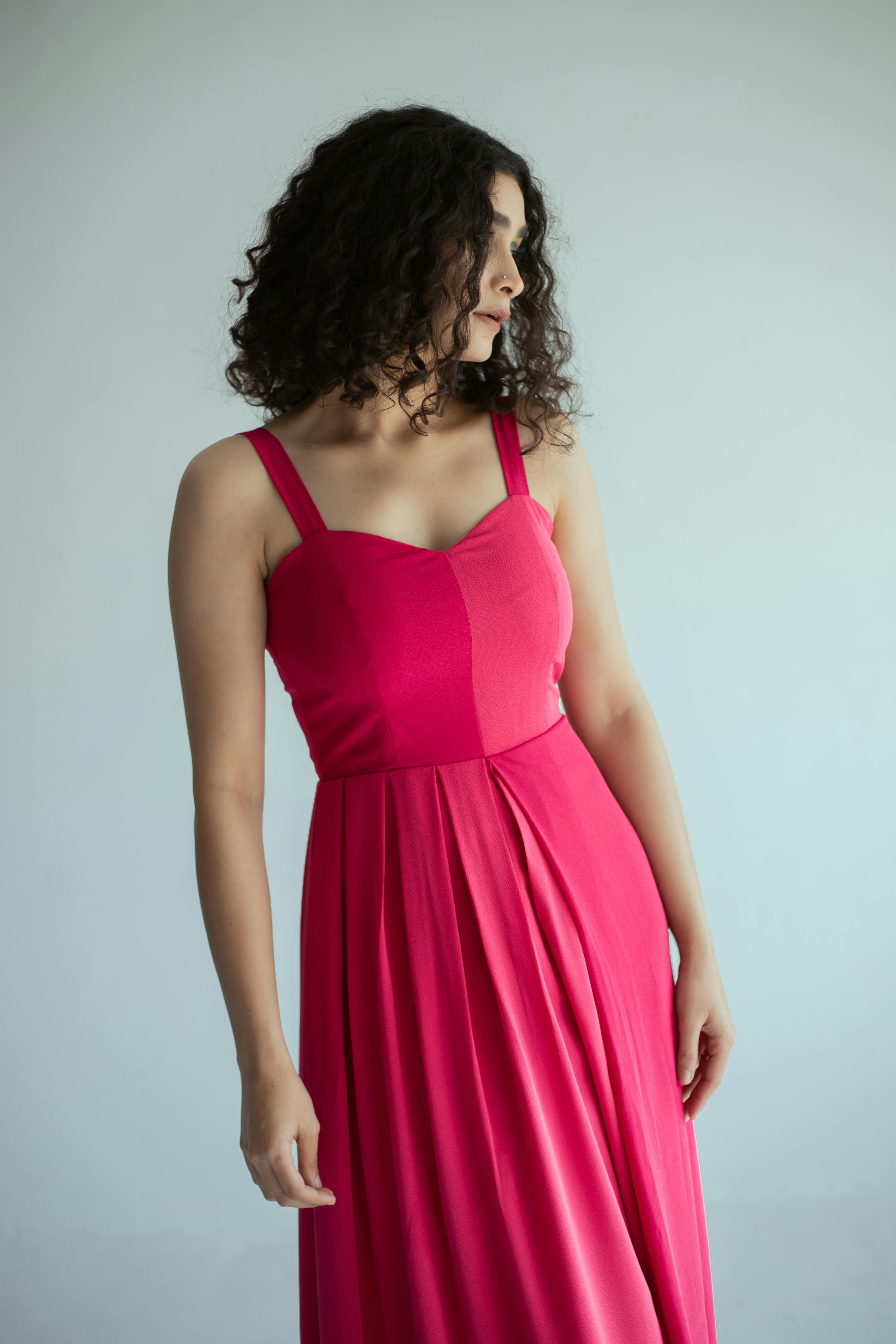 Thumbnail preview #1 for Dual Toned Pink Maxi Dress 