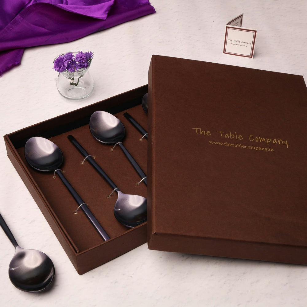 The Classic Titanium Dining Spoon - Set of 6, a product by The Table Company