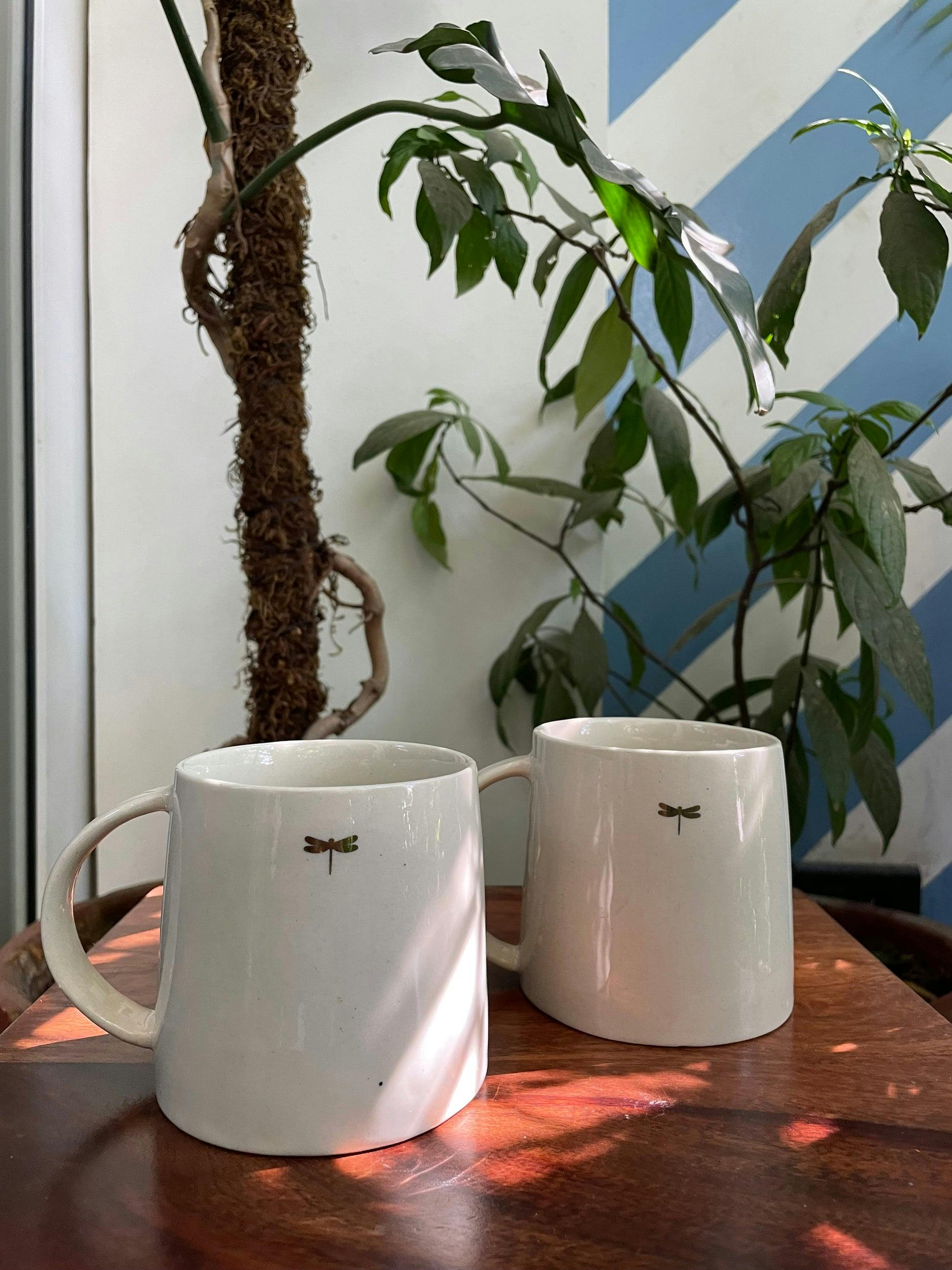 Dragonfly Gilt Mug - Set of 2, a product by Oh Yay project