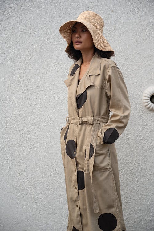 Summer Trench Coat- Printed, a product by The Terra Tribe