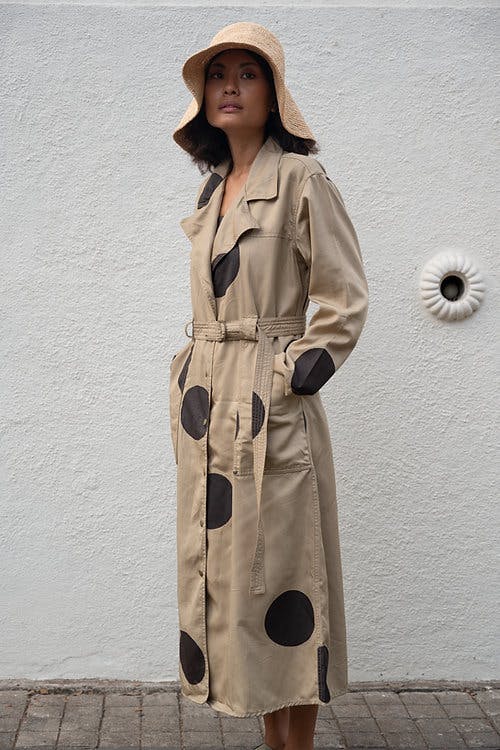 Thumbnail preview #3 for Summer Trench Coat- Printed