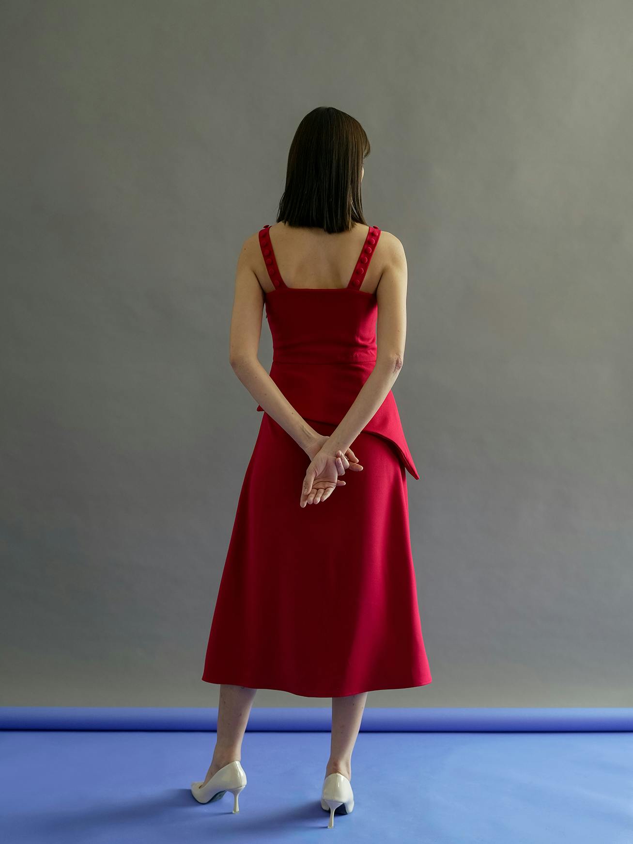 Thumbnail preview #3 for Red slit dress 