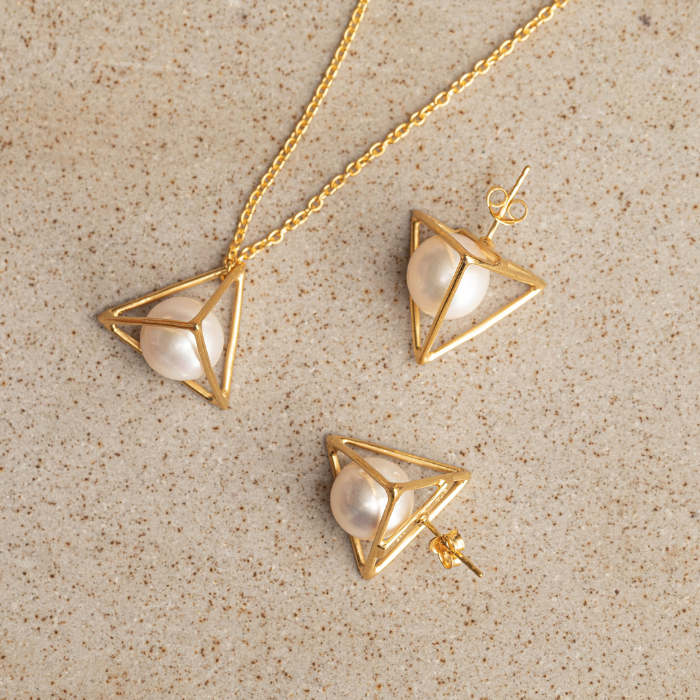 Thumbnail preview #3 for Pyramid Necklace Set