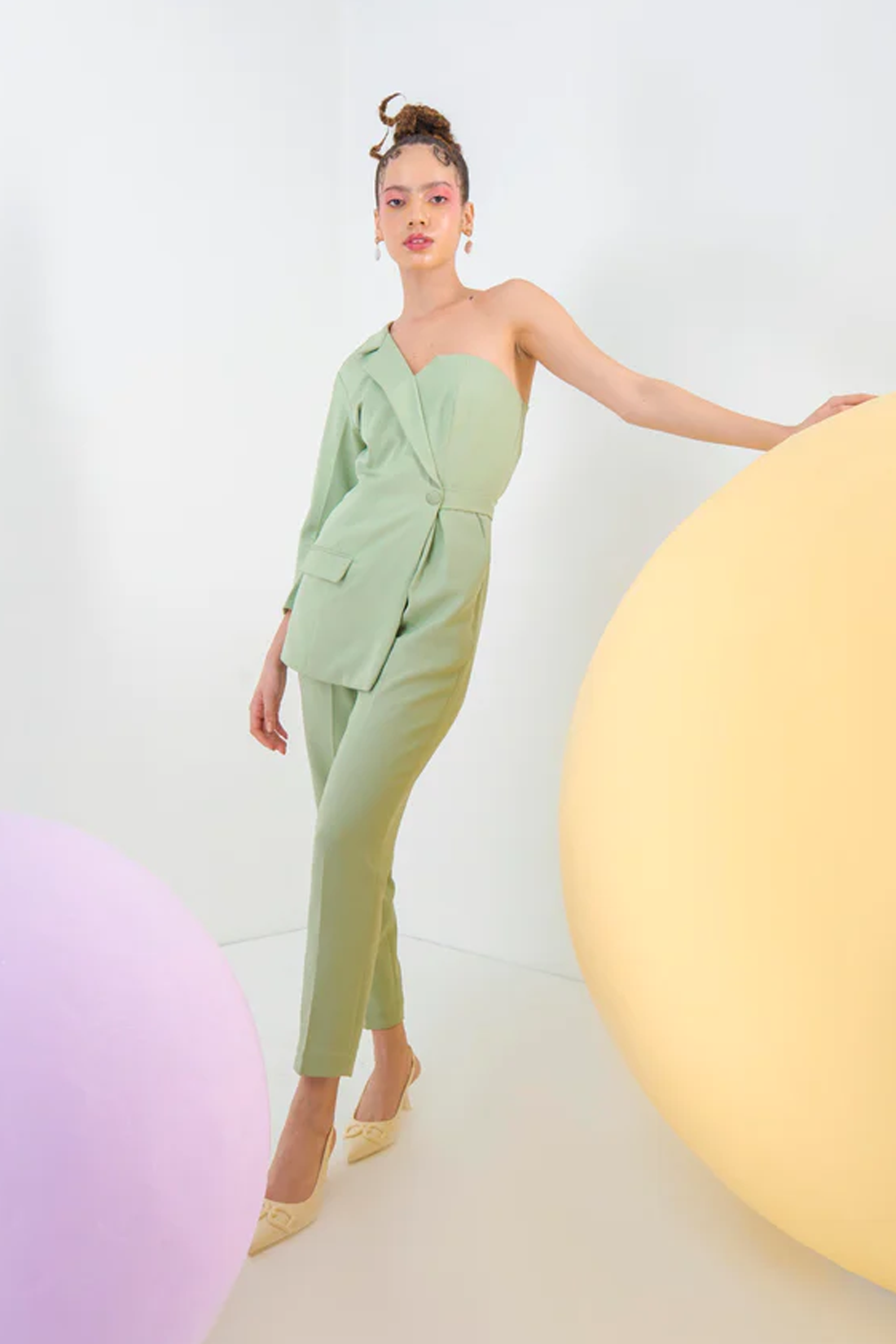Half and Half Jumpsuit, a product by Pocketful Of Cherrie