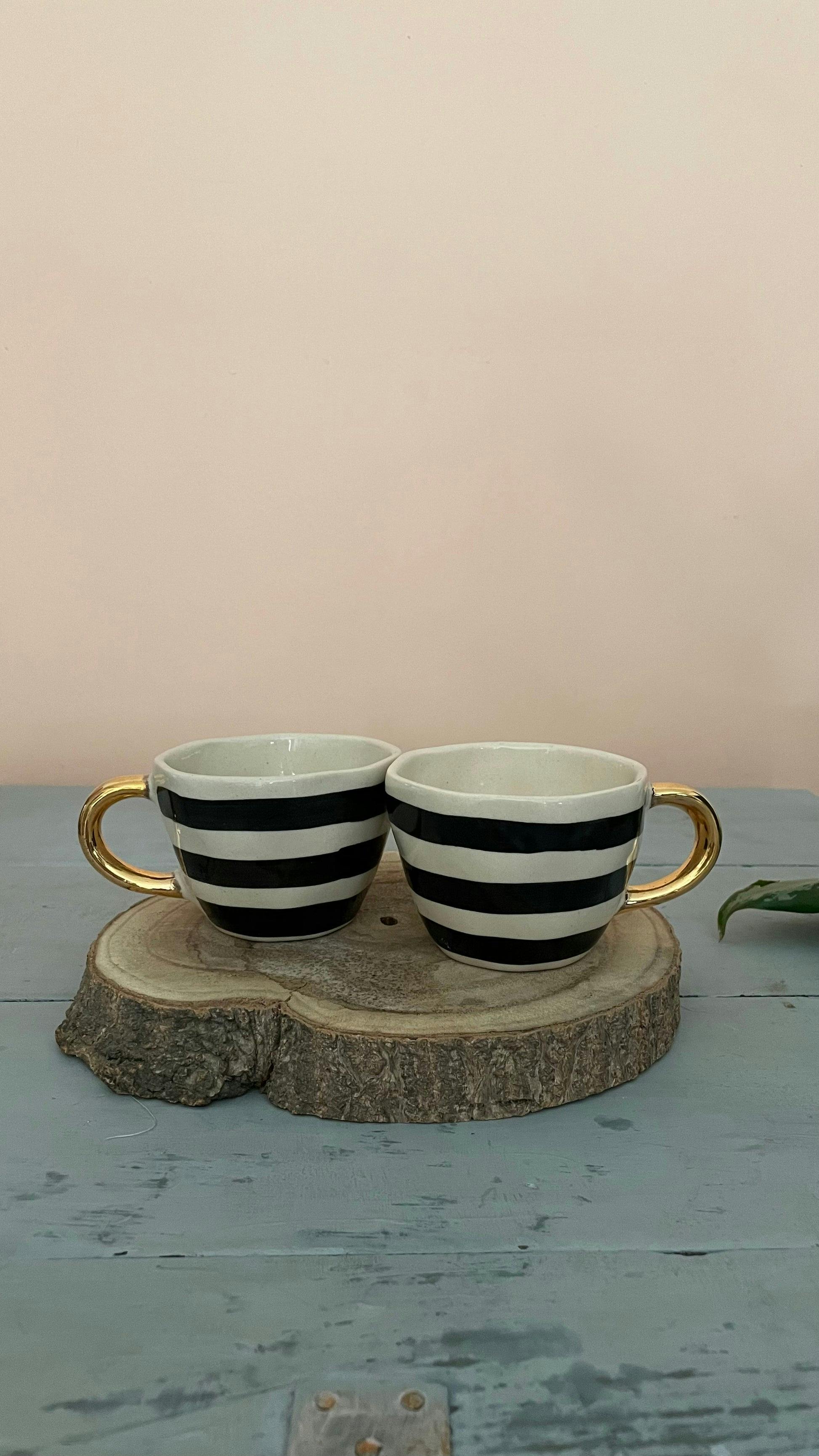 Broad Stripe Hand Painted Mugs - Set of 2, a product by Oh Yay project