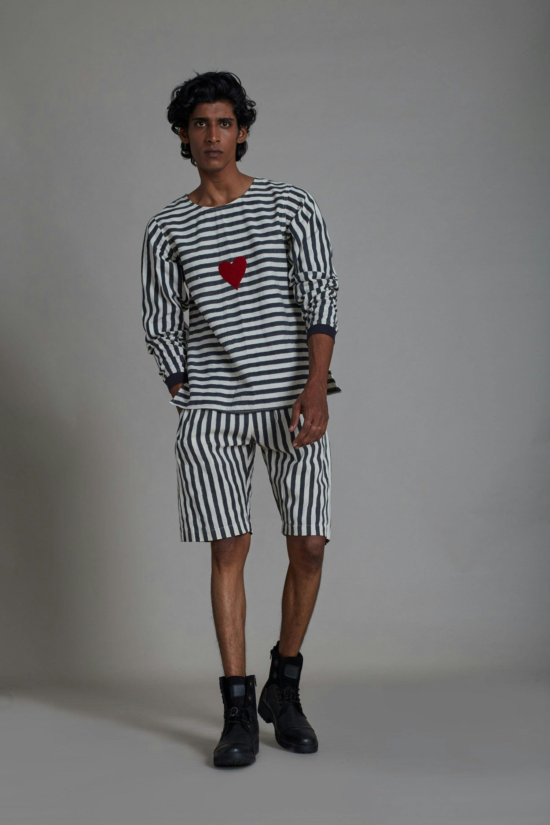 Black Stripe Shorts, a product by Style Mati