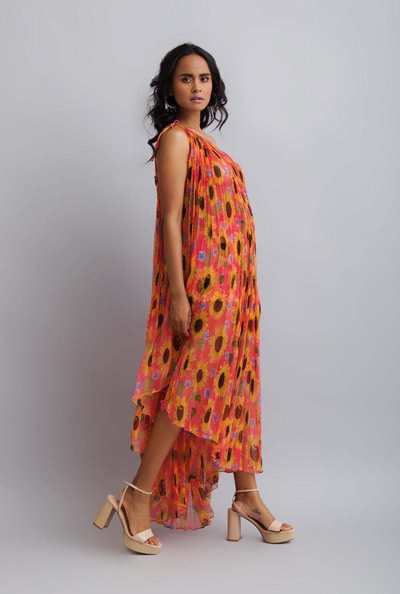 Thumbnail preview #2 for One Shoulder Drape Maxi - VACAY ALL DAY