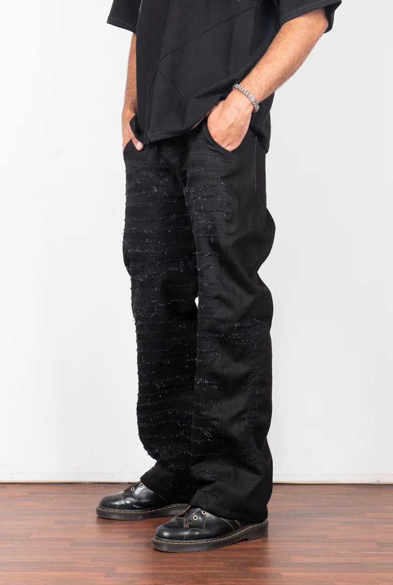 Distressed Black Denim, a product by TOFFLE
