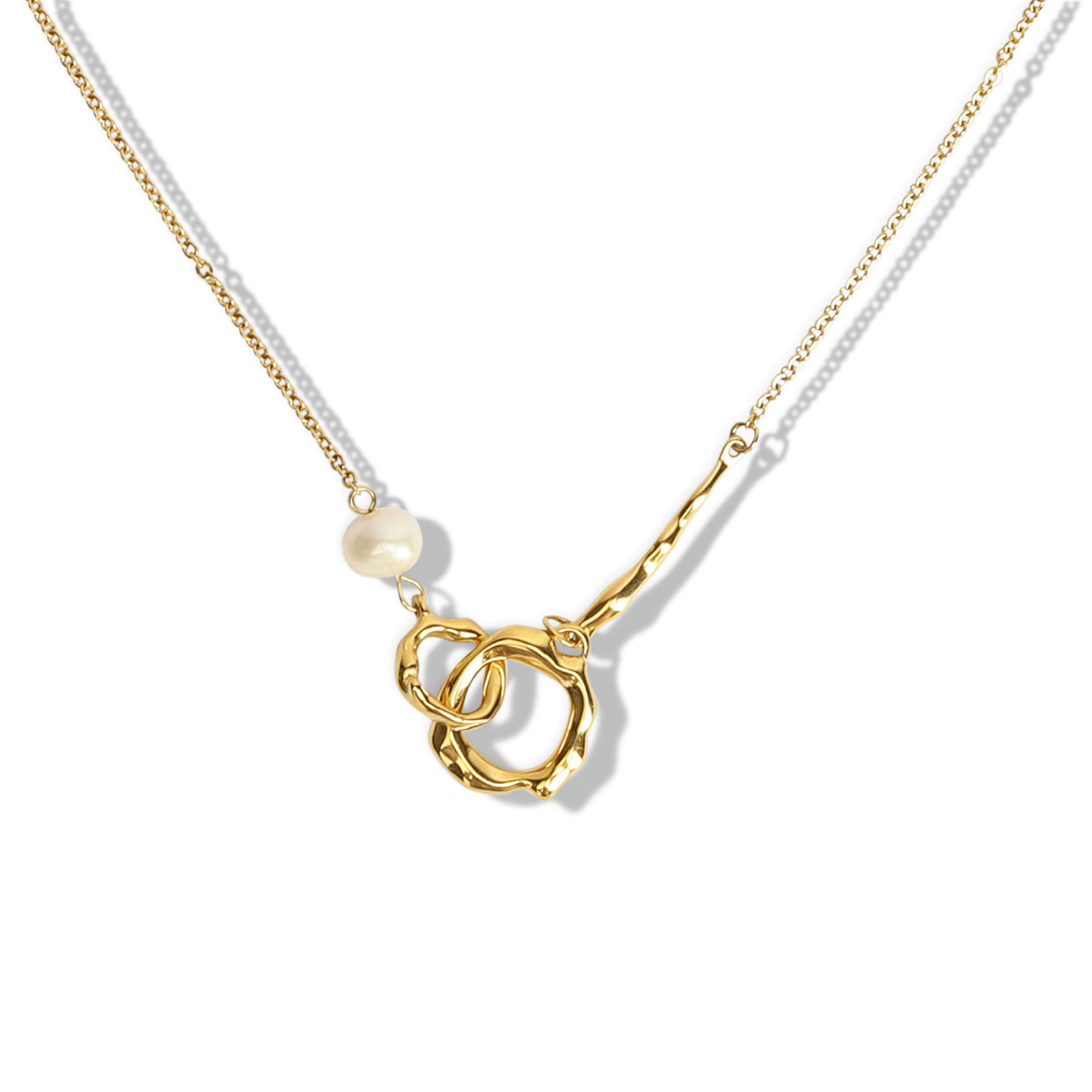 Thumbnail preview #1 for Aya Pearl Gold Pendant Necklace