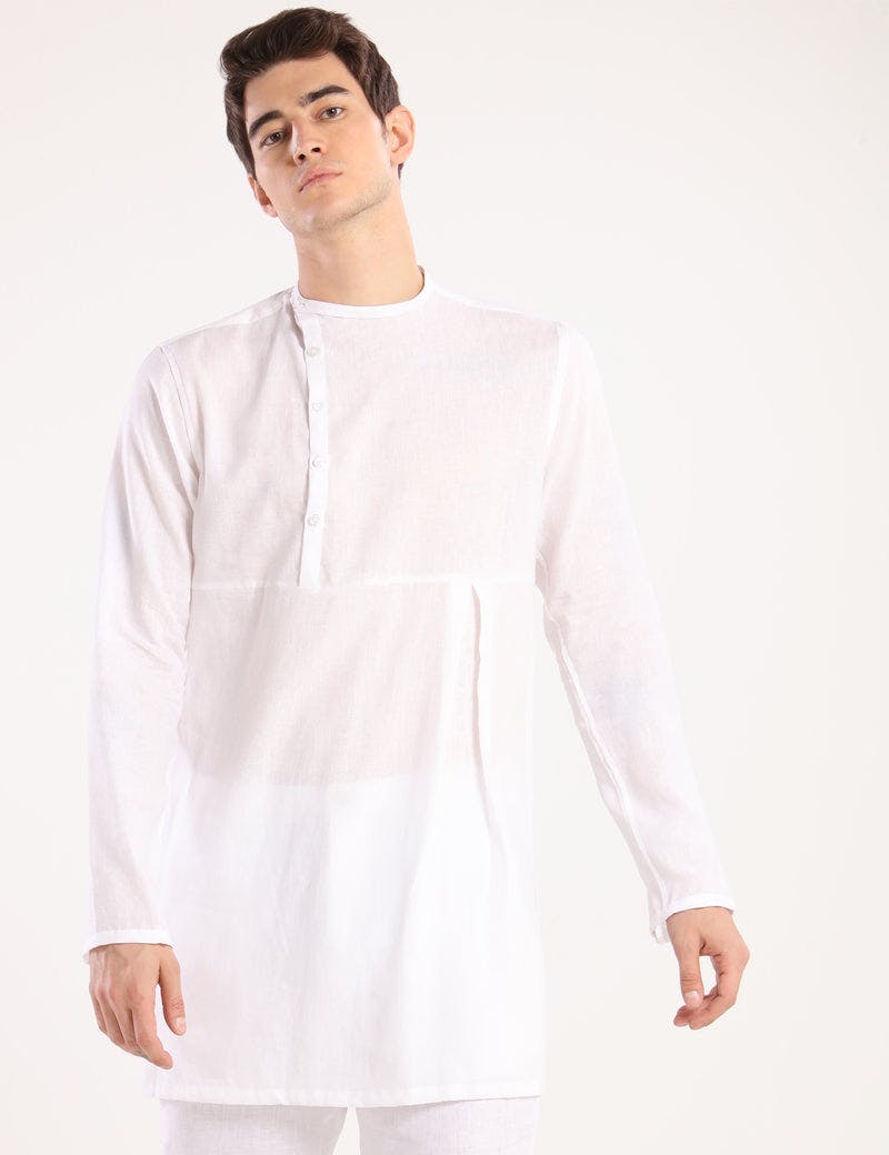 MARIO KURTA - WHITE, a product by Son of a Noble