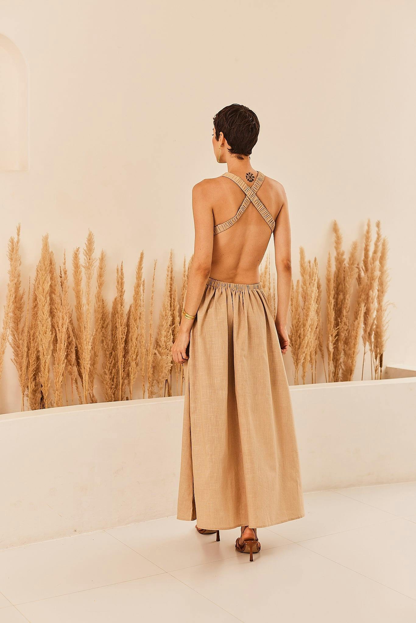 Thumbnail preview #1 for Backless Corsica Dress