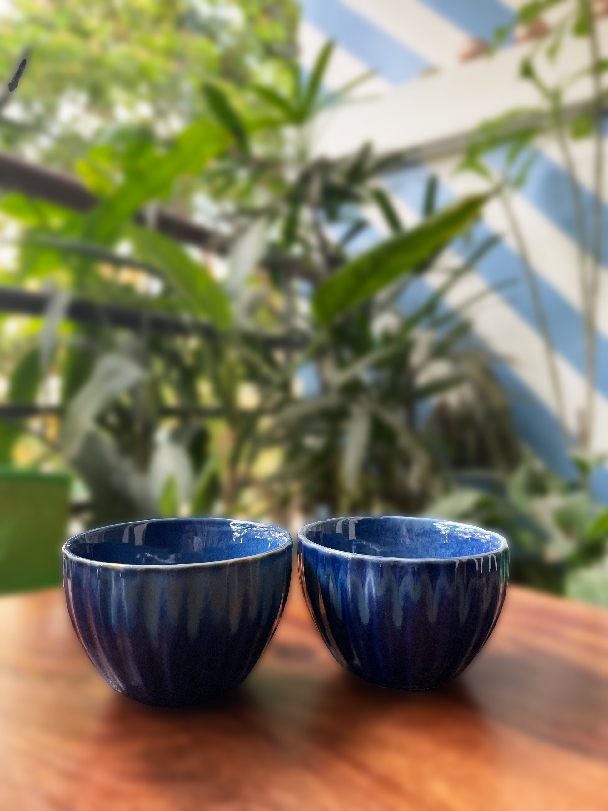 Tessa Bowls - Dark Blue, set of 2, a product by Oh Yay project