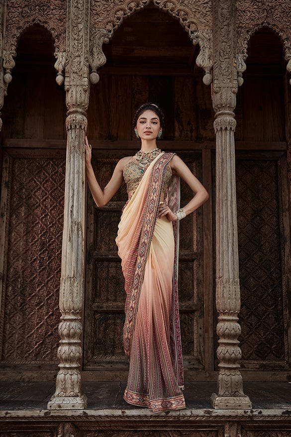 Shameen Pre-Draped Saree, a product by Kalista