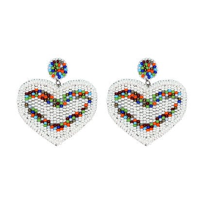 Colorful Heart Earrings, a product by Label Pooja Rohra