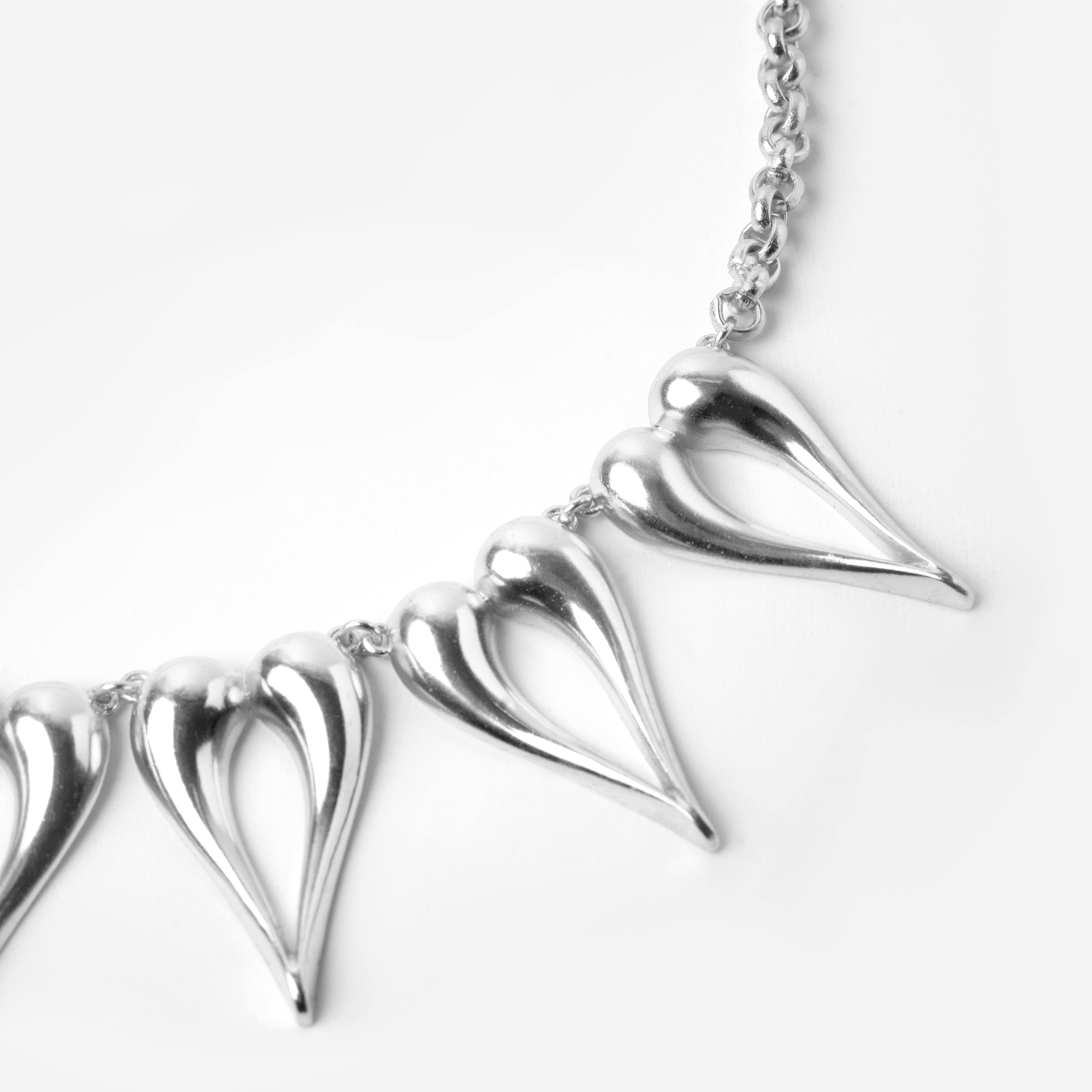 Thumbnail preview #1 for VENUS NECKLACE SILVER TONE 