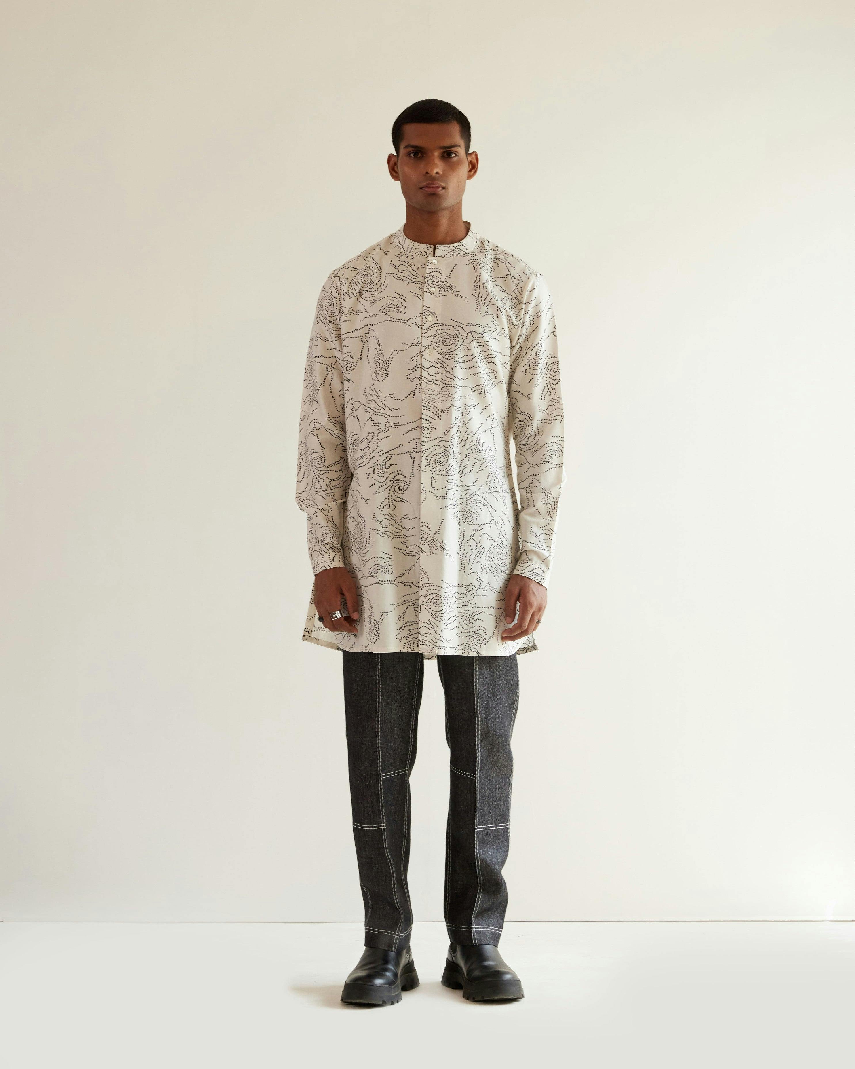 Black Hole Short Kurta, a product by Country Made