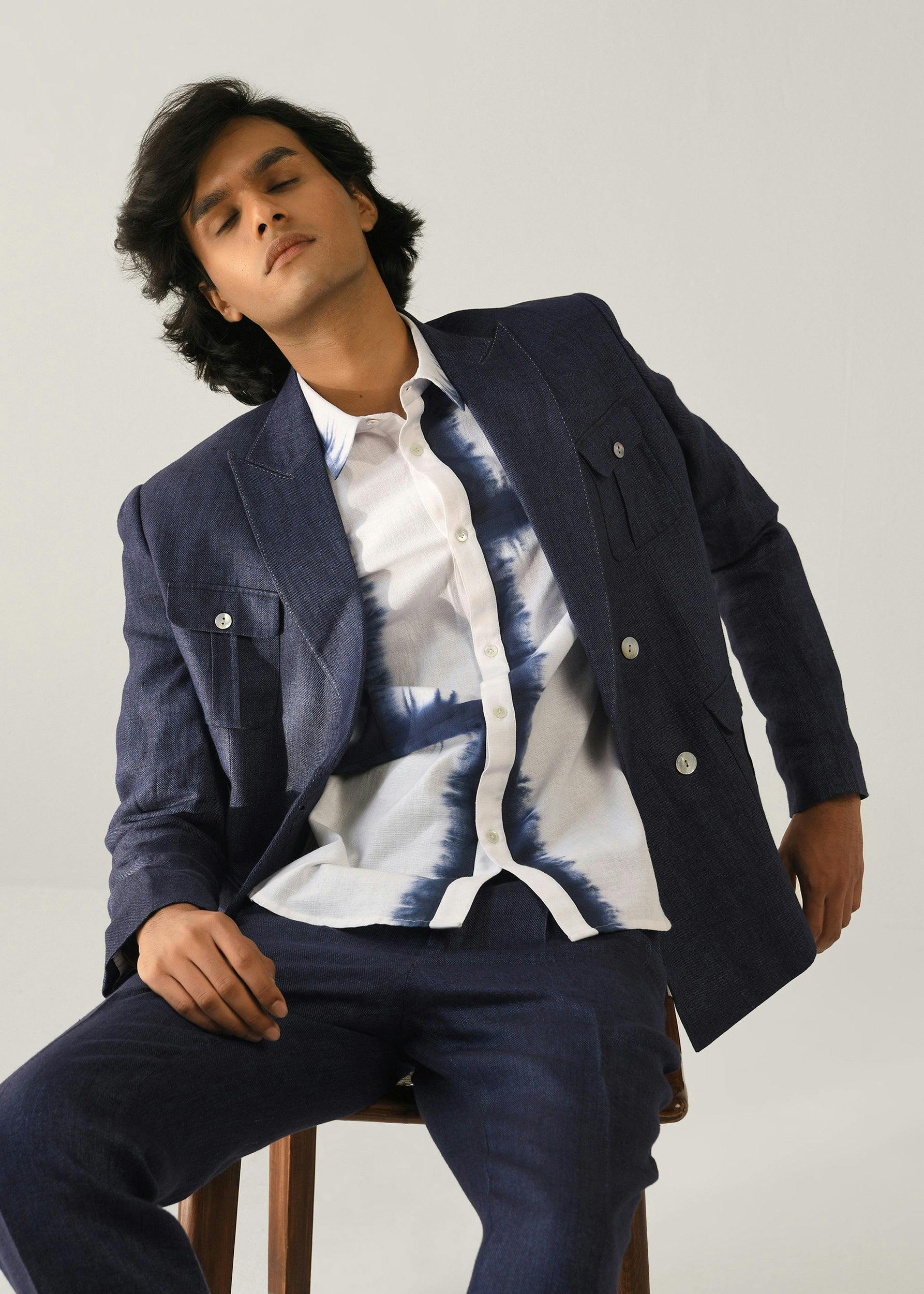 Linen Double Breasted Blazer, a product by Country Made