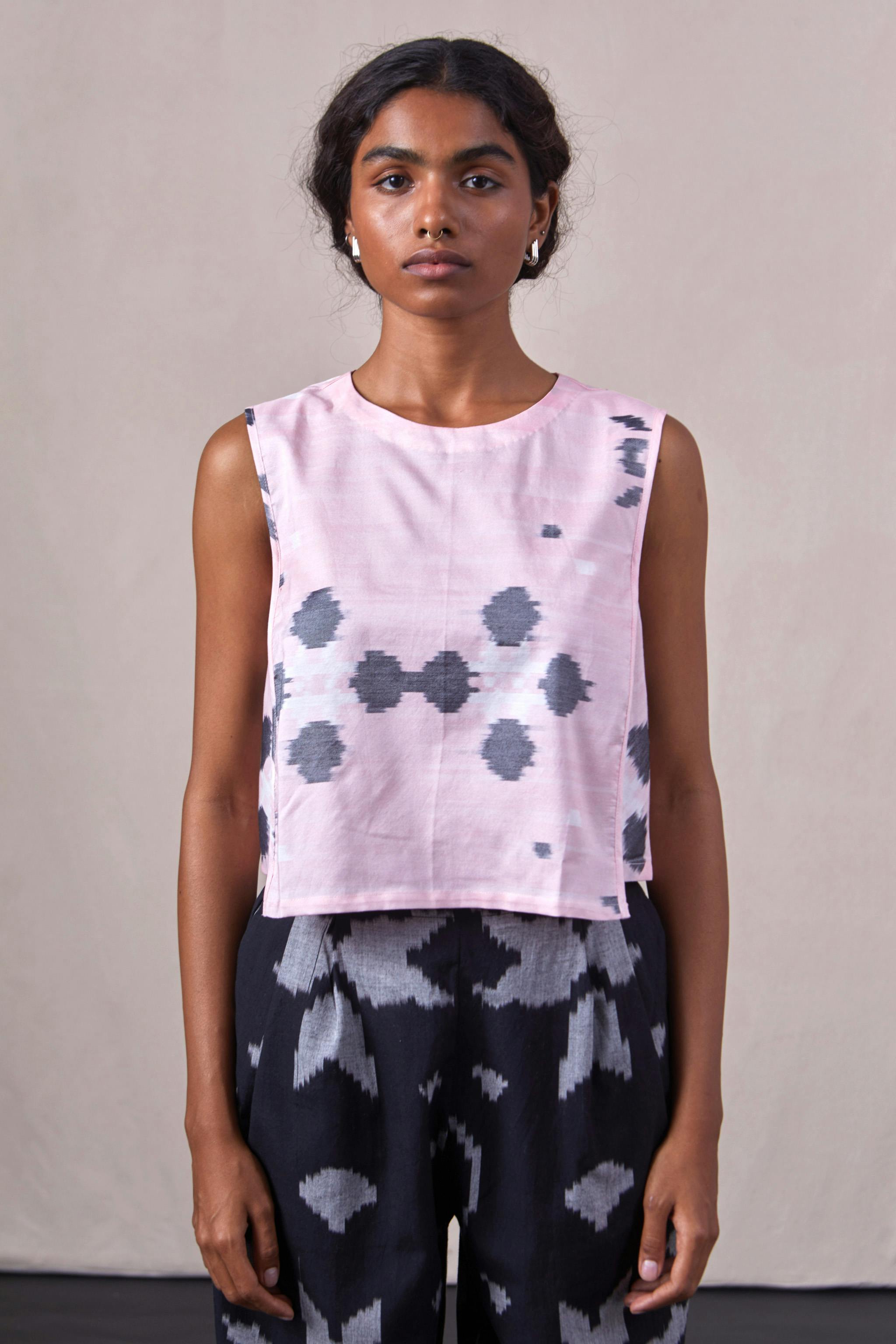 Thumbnail preview #3 for Polam - Ikat Top Pink