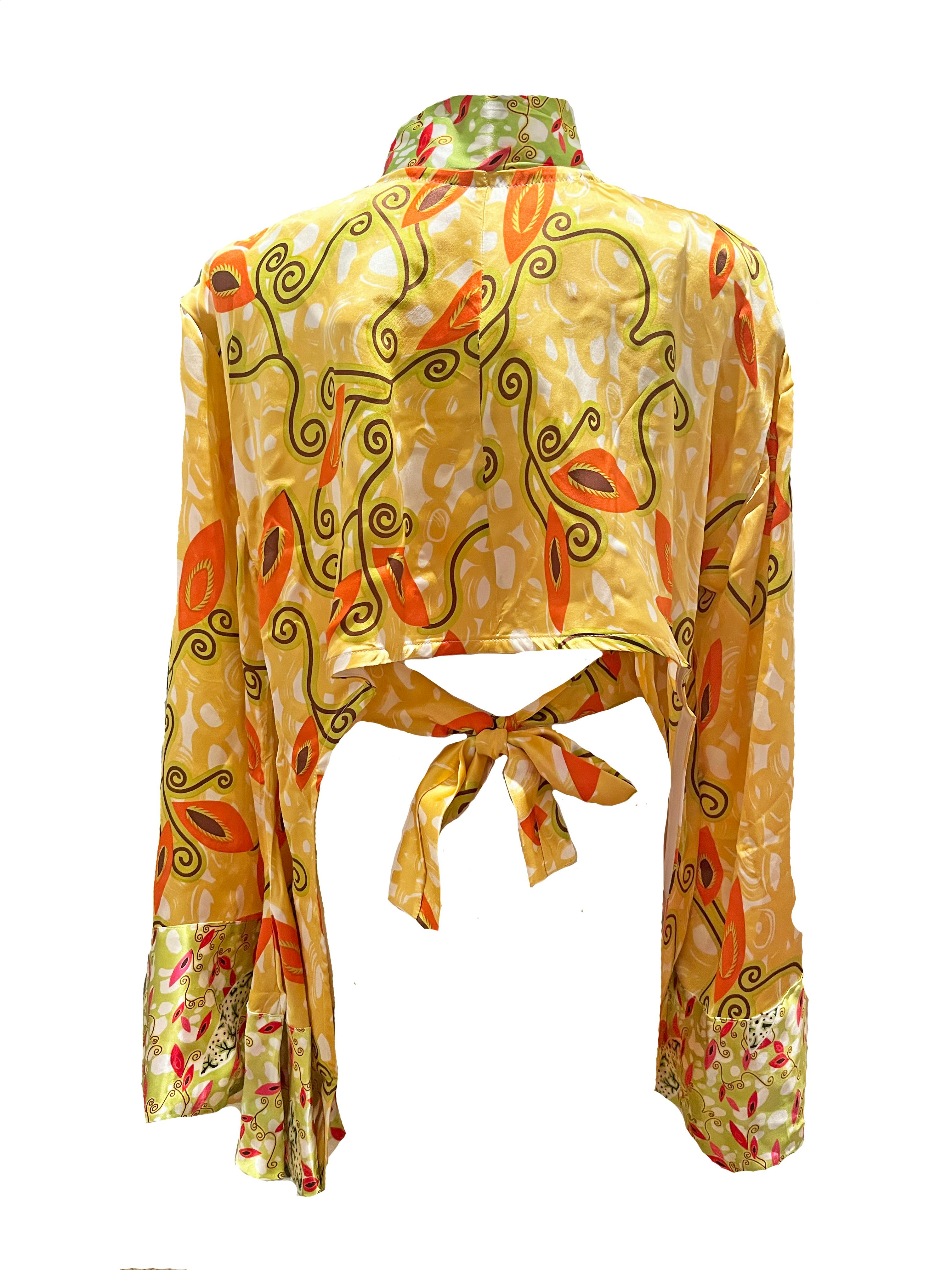 Thumbnail preview #1 for Chinese floral backless blouse