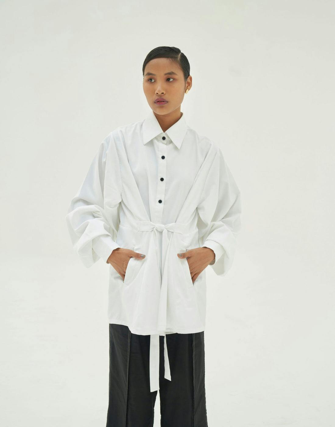 White Cloud Sleeve Shirt, a product by Corpora Studio