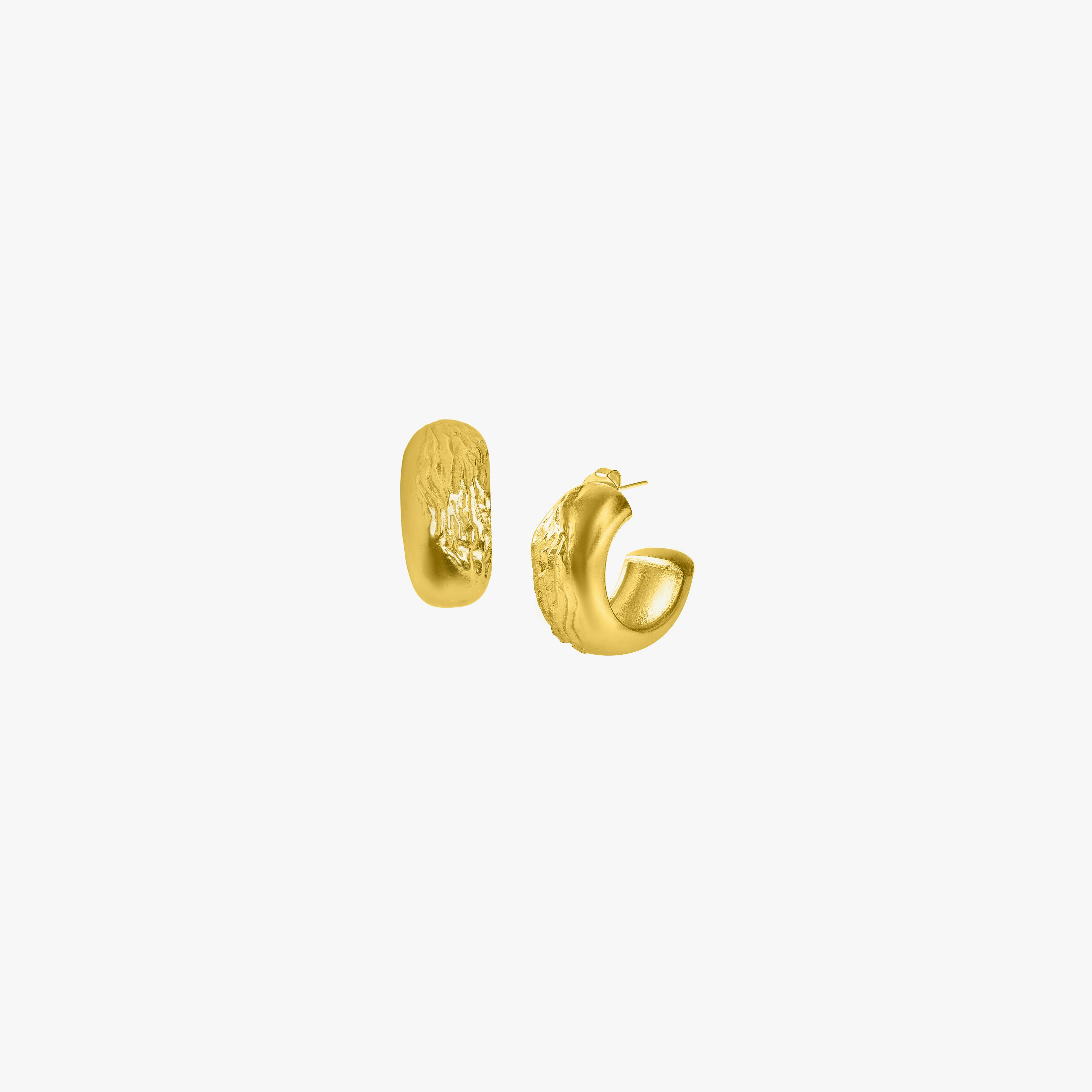 Thumbnail preview #1 for ASH HOOPS GOLD TONE 