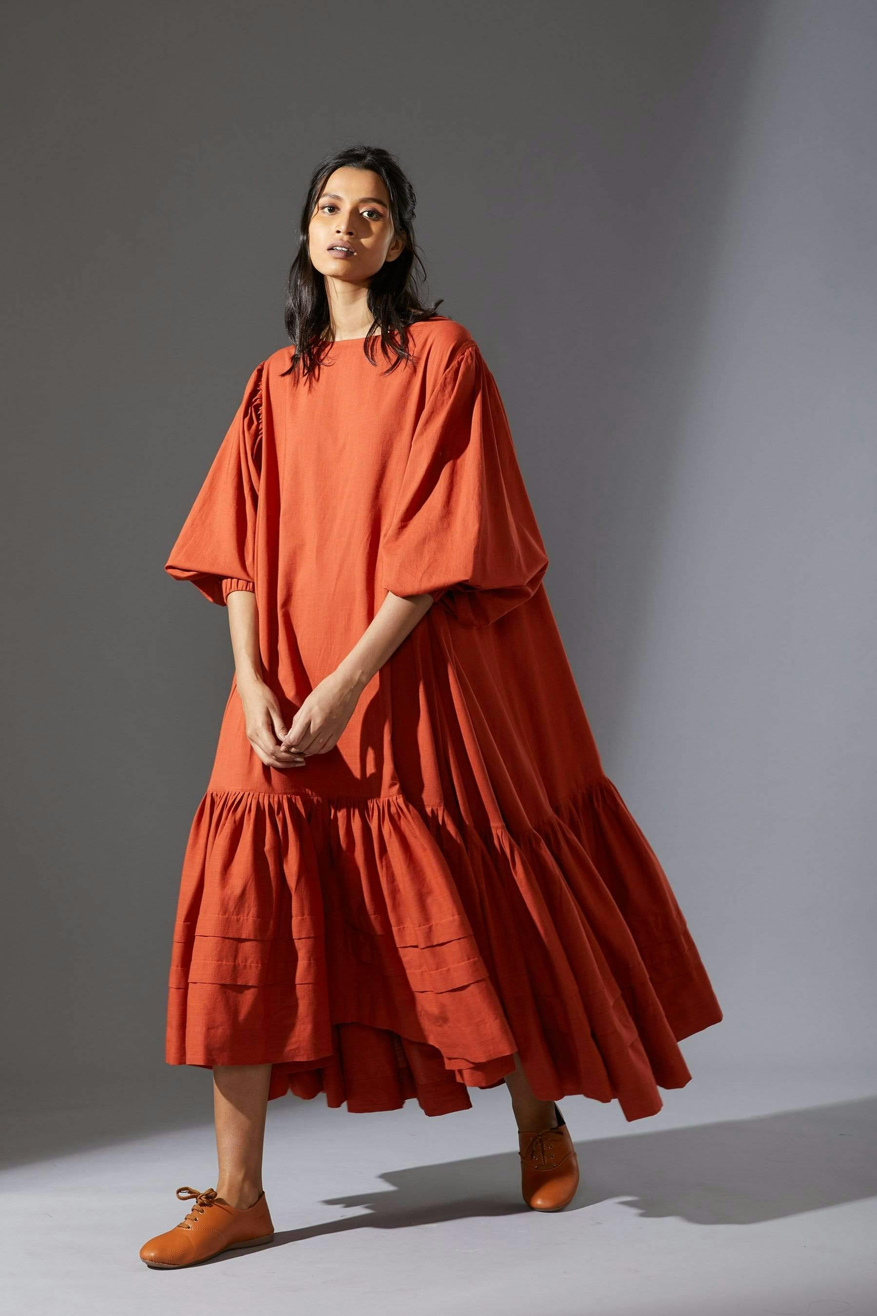 Mati Kaavya Rust Dress, a product by Style Mati
