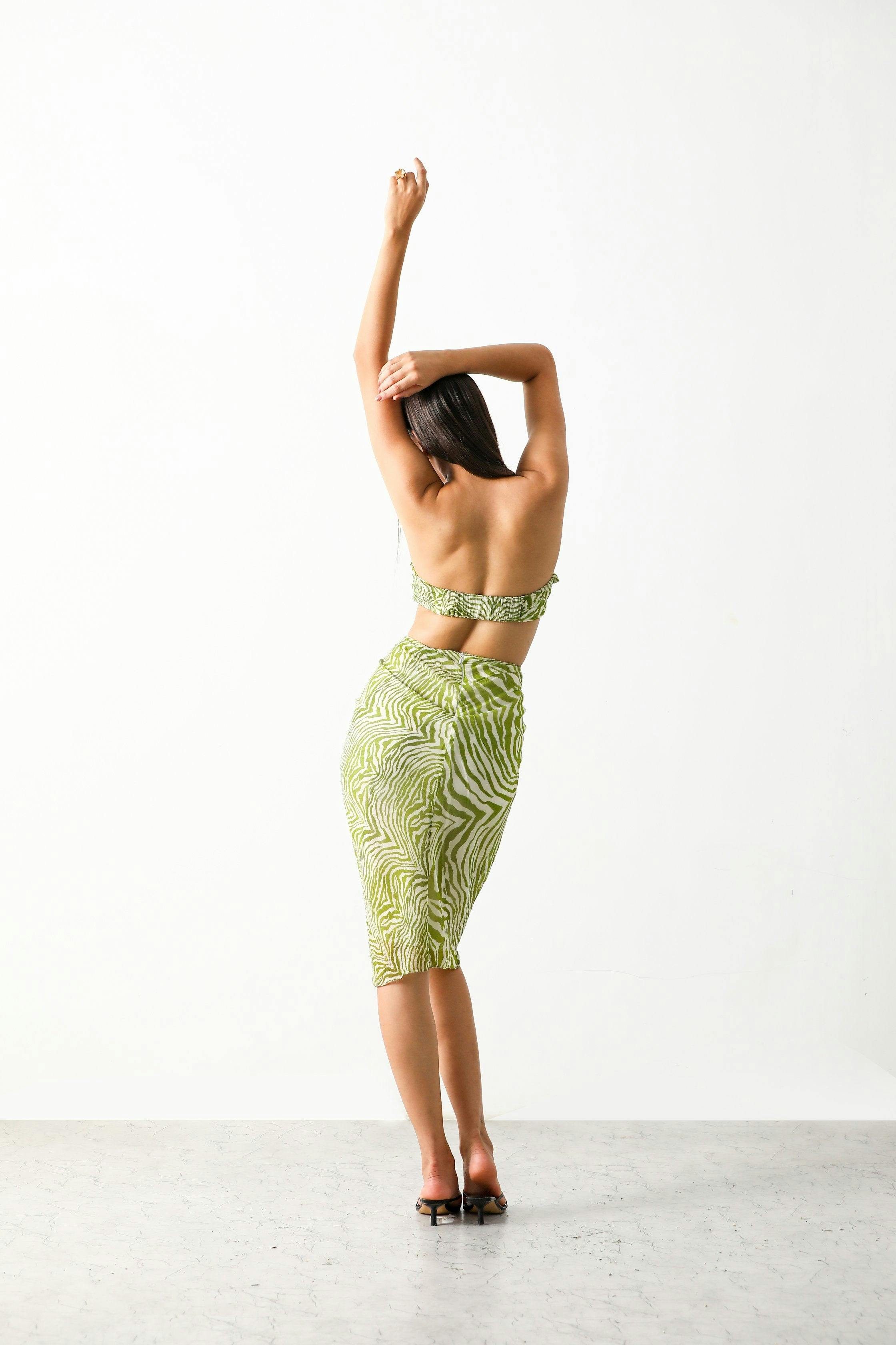 Thumbnail preview #1 for Sander Bandeau & Ruched Skirt