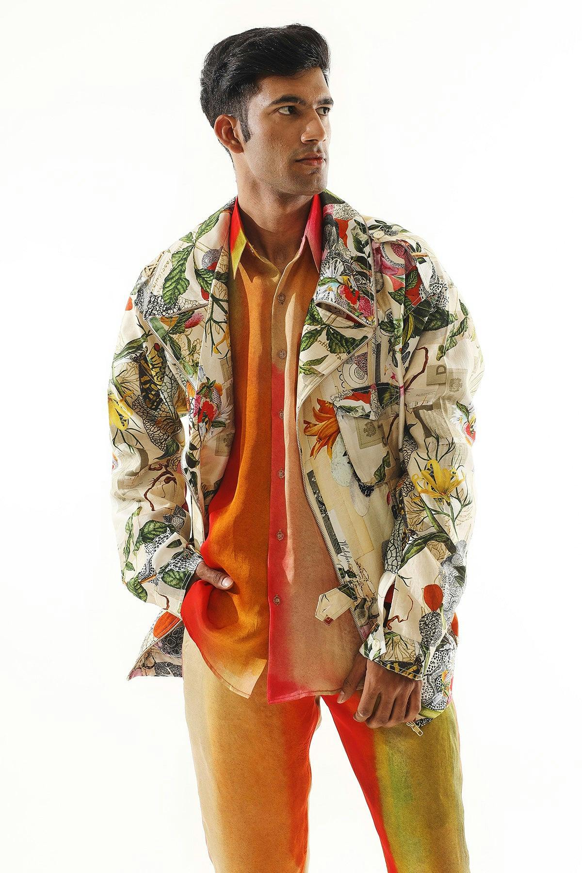 Thumbnail preview #5 for Printed Jacket With Shirt-Pant Set