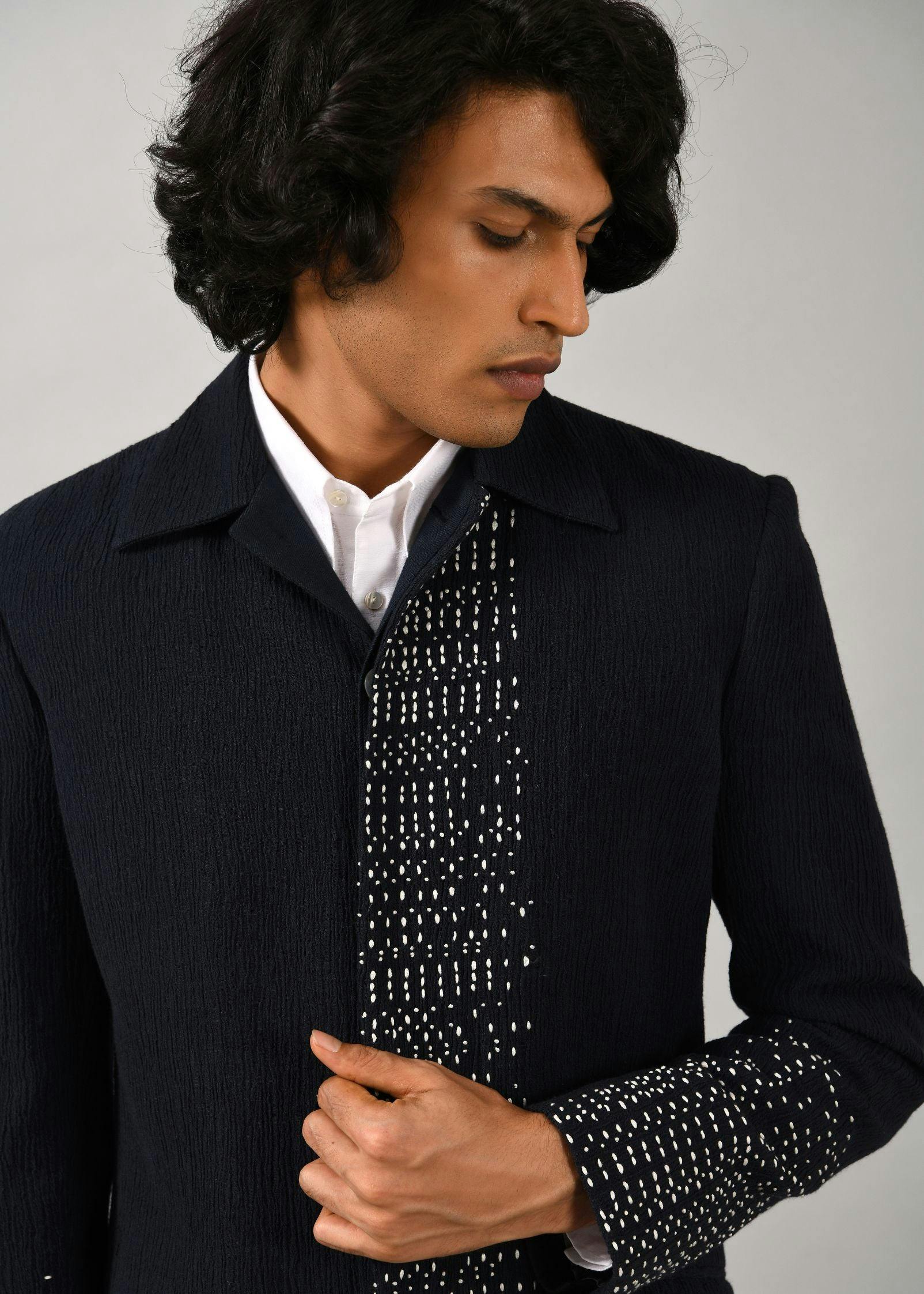 Morse code Overcoat, a product by Country Made